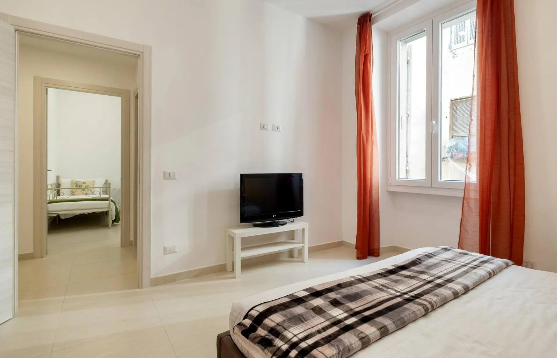 Bedroom, Bed in iFlat Lovely and Bright 2 bed flat near Termini