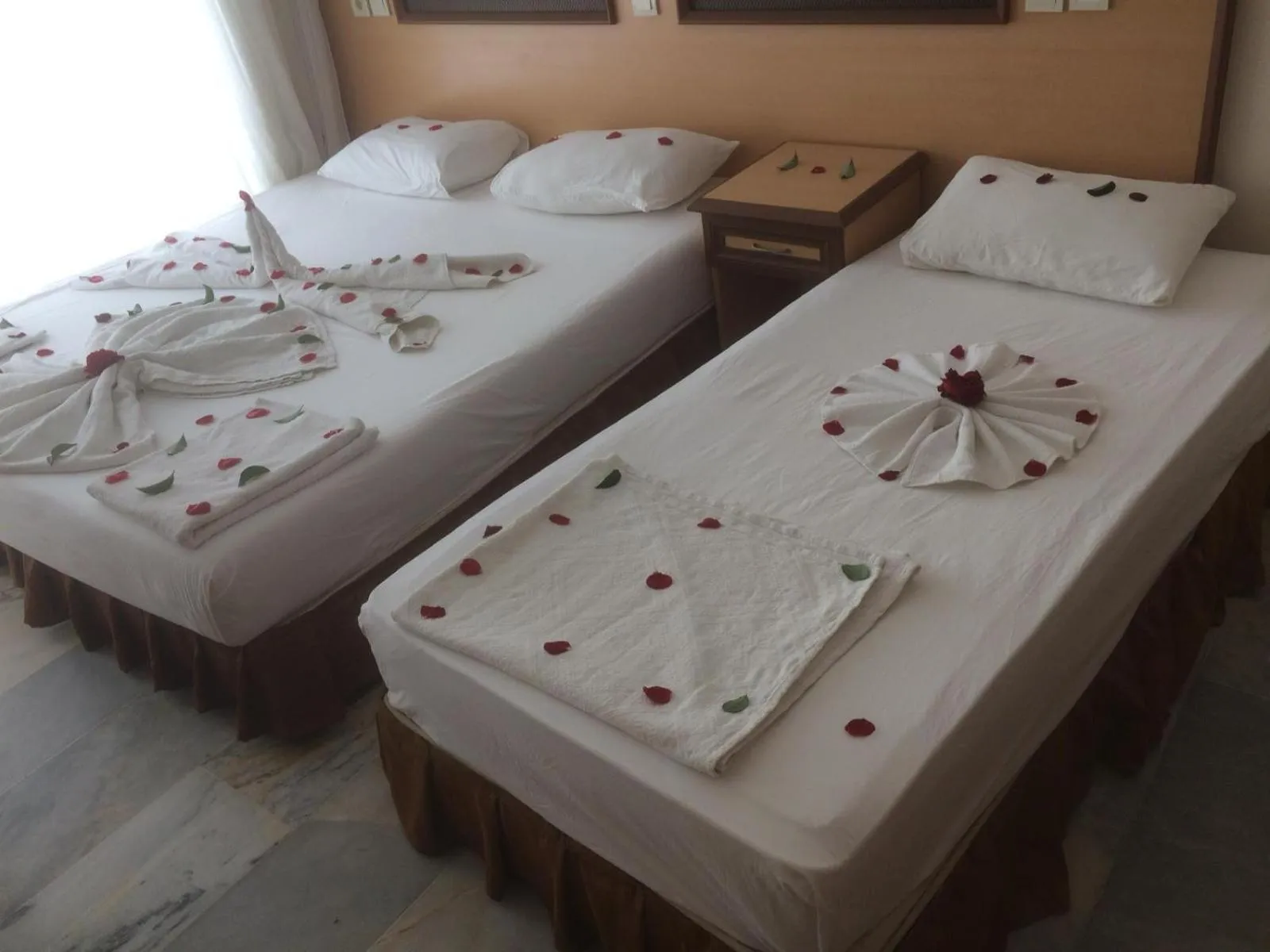 Bed in Side Özgürhan Hotel