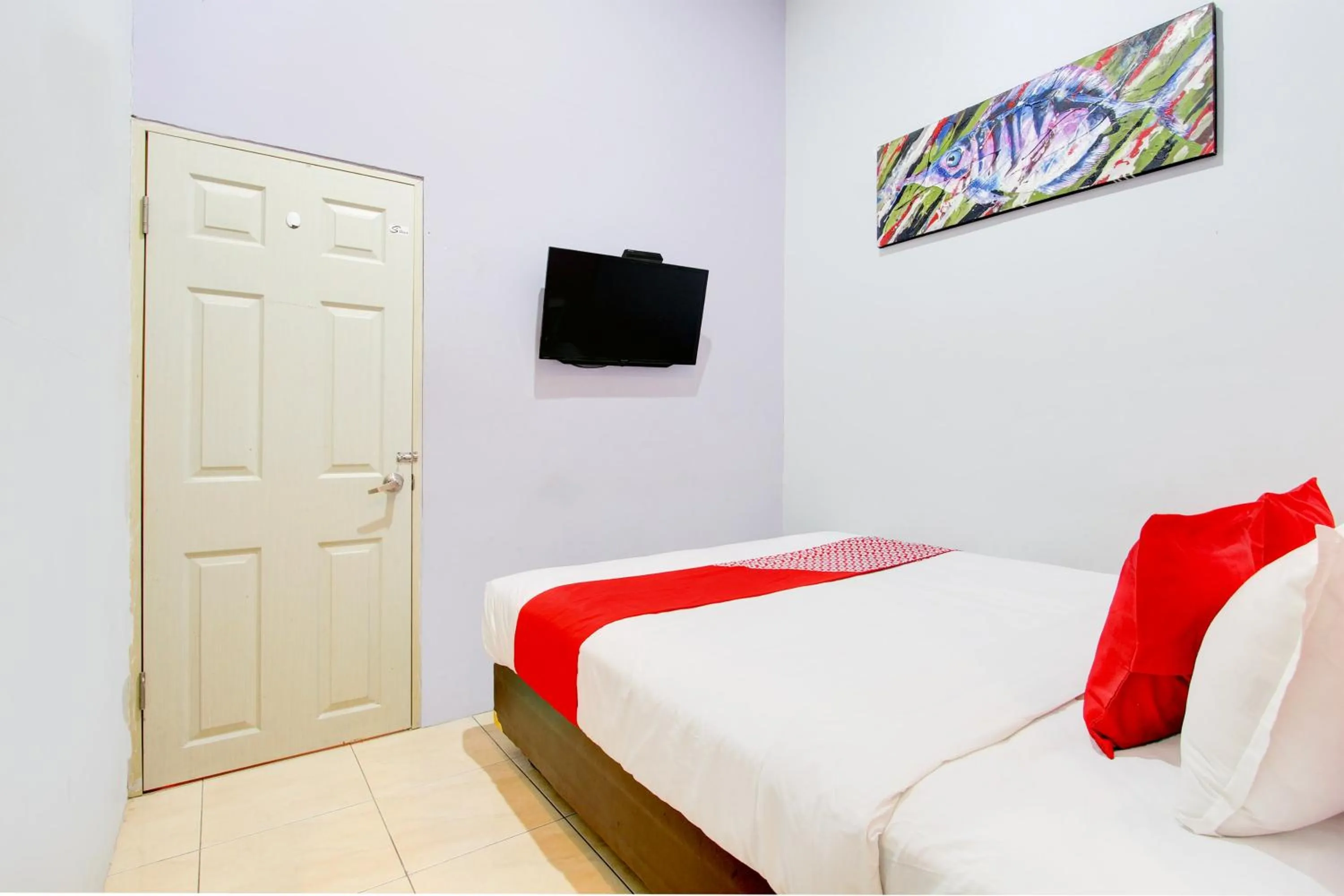 Bedroom, Bed in Hotel O Prawirotaman Near Keraton Yogyakarta Formerly Paris Guesthouse