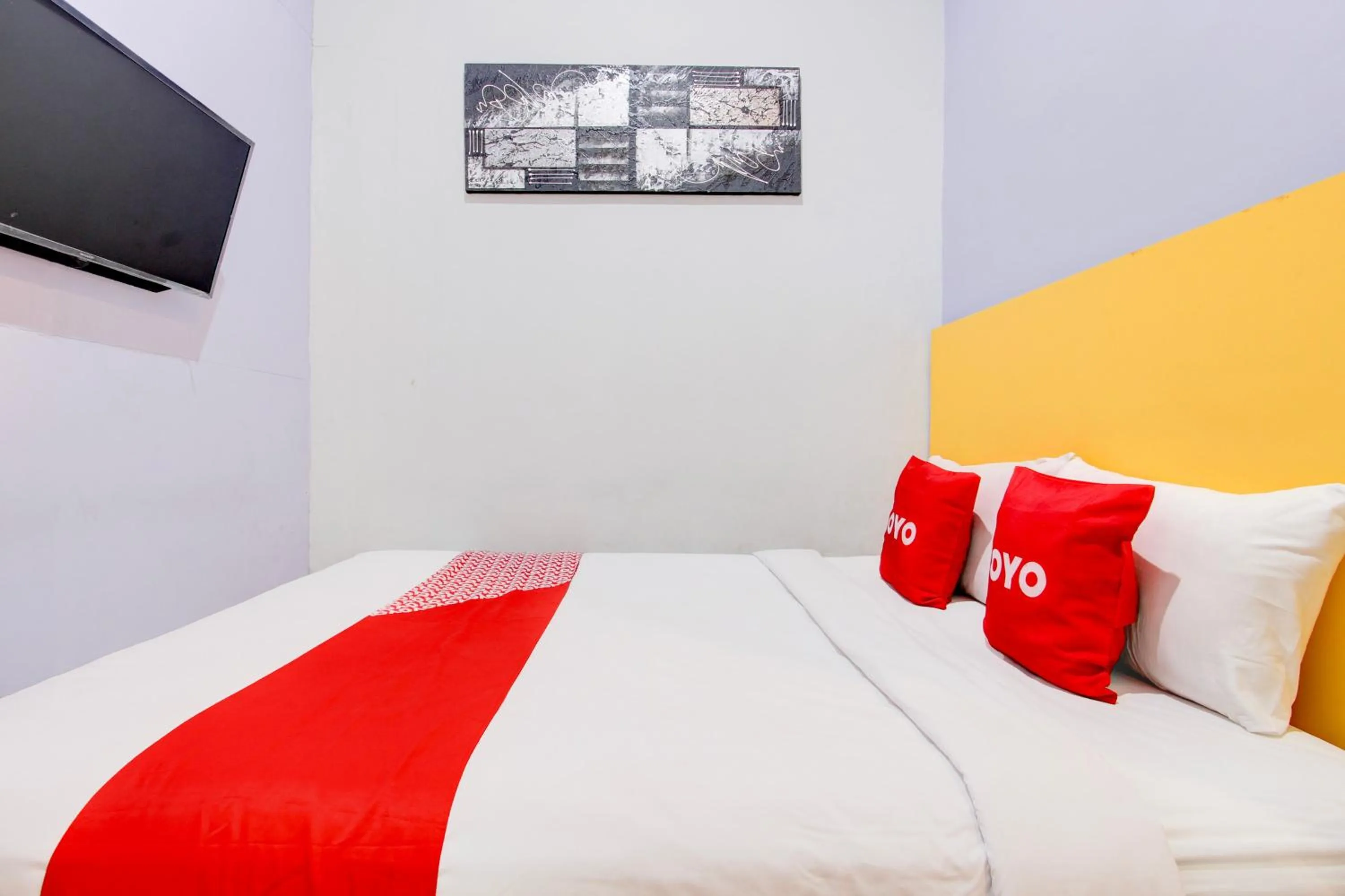 Bedroom, Bed in Hotel O Prawirotaman Near Keraton Yogyakarta Formerly Paris Guesthouse