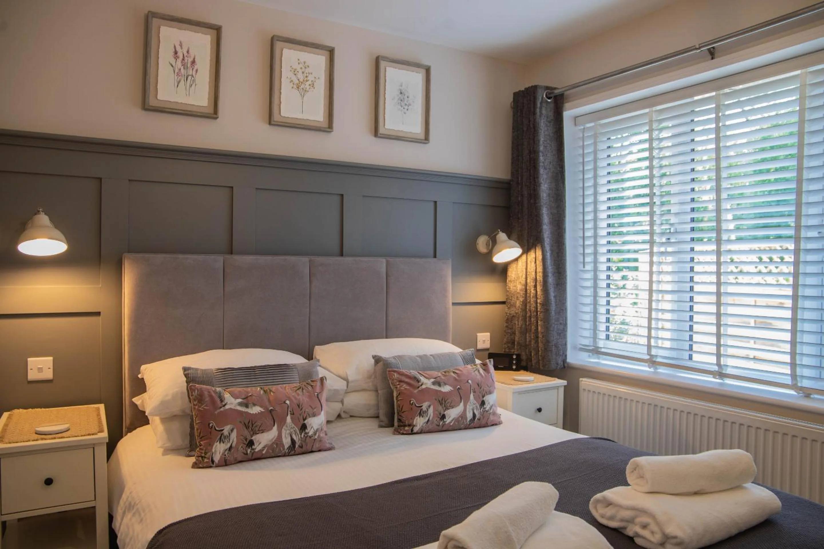 Bedroom, Bed in River Mist