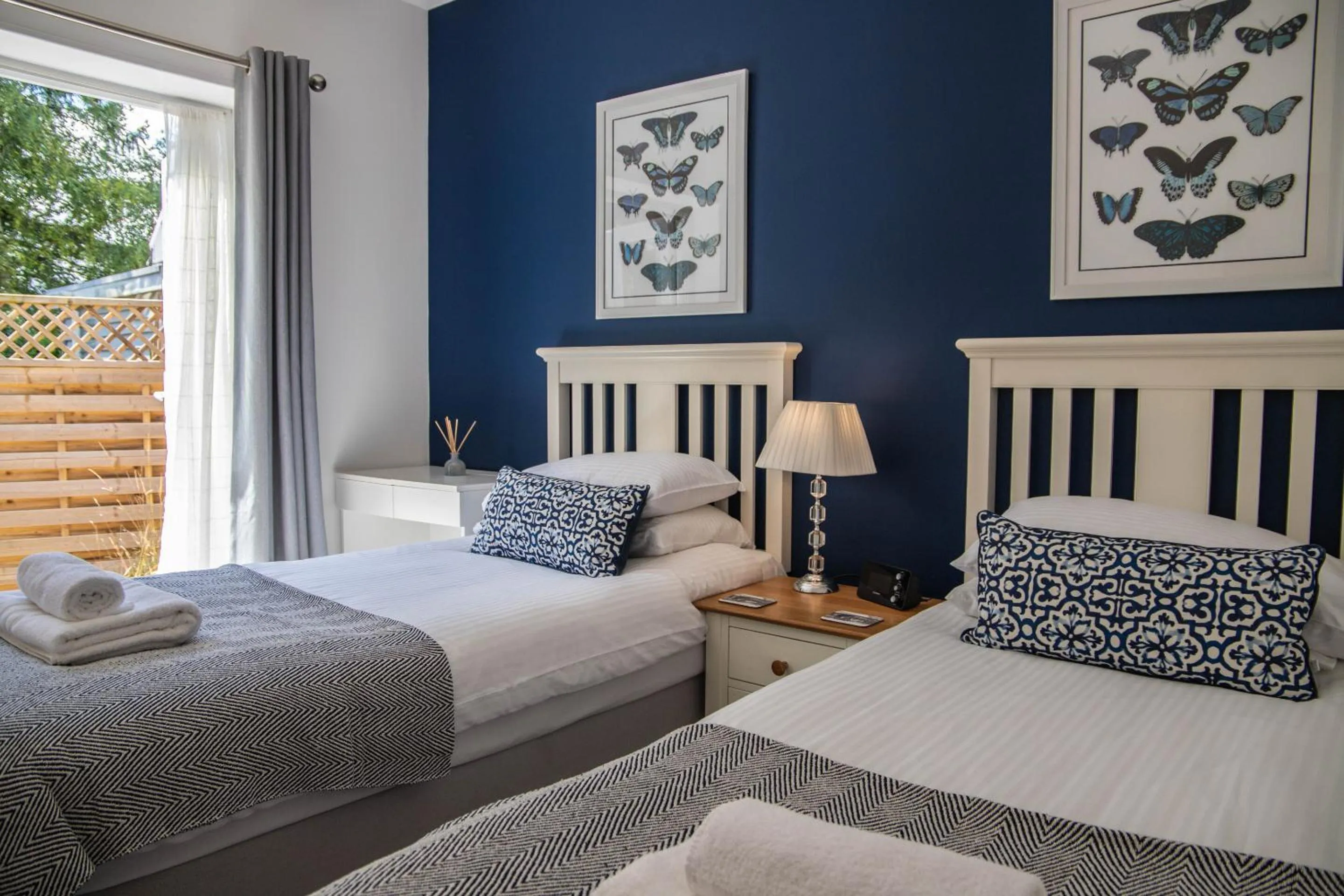 Bedroom, Bed in River Mist