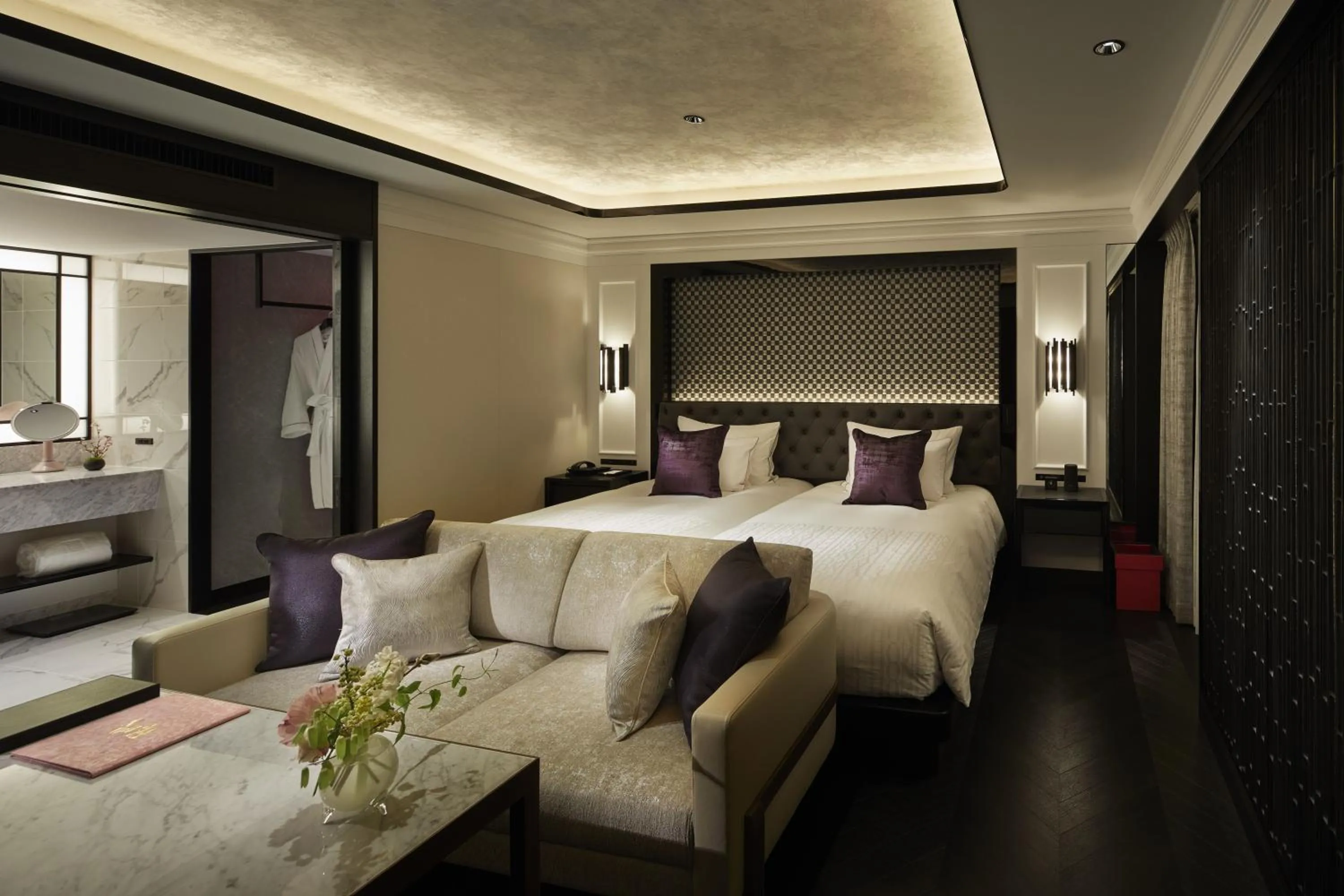 Bed in Fauchon Hotel Kyoto