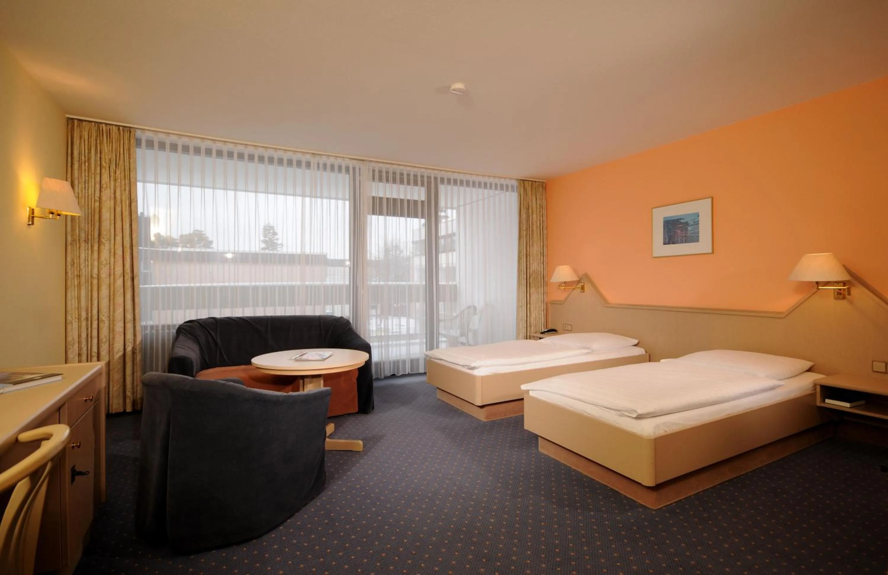 Photo of the whole room, Bed in Hotel Sonnenhügel