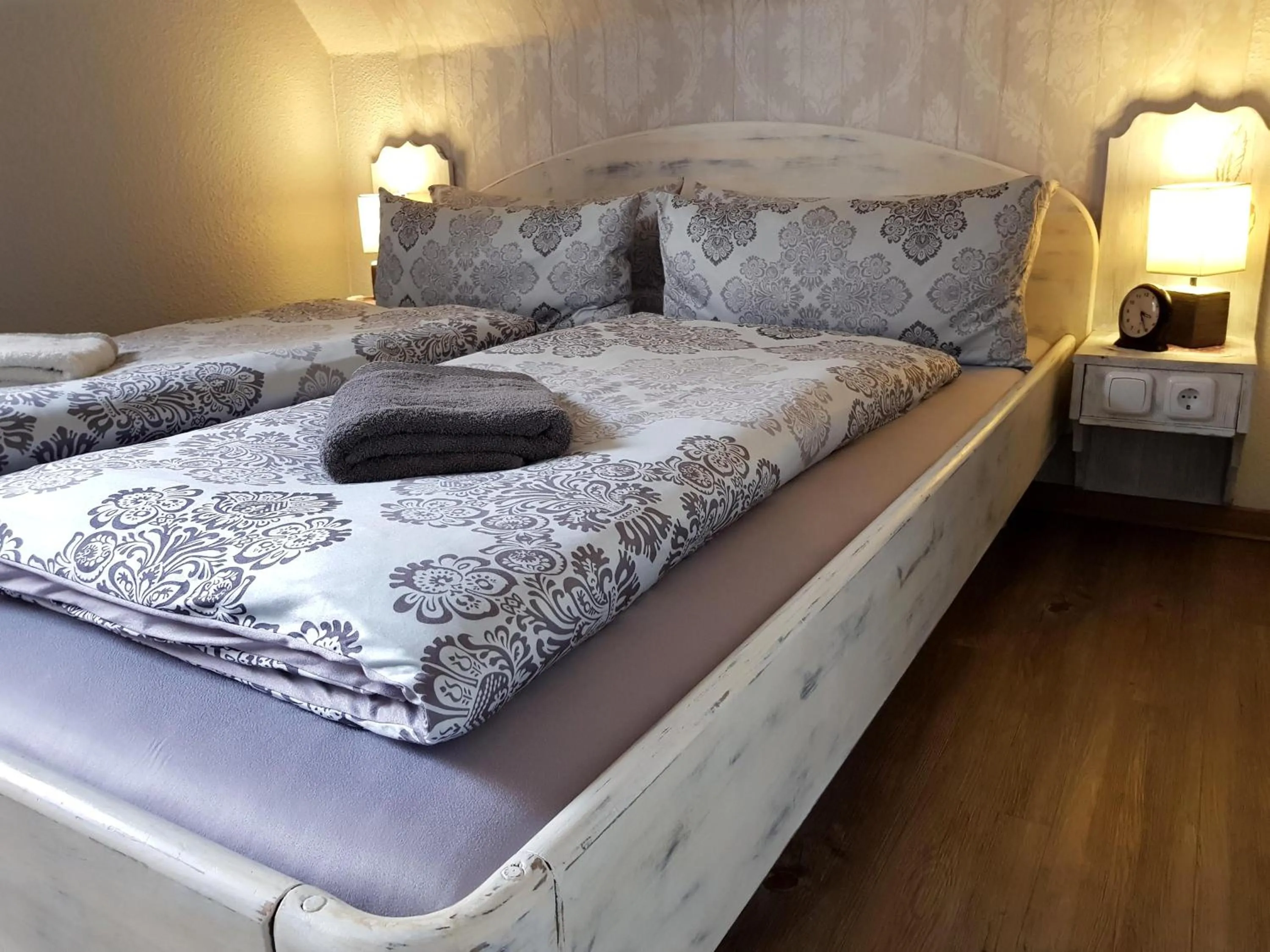 Bed in Gästehaus Flensburg Engelsby