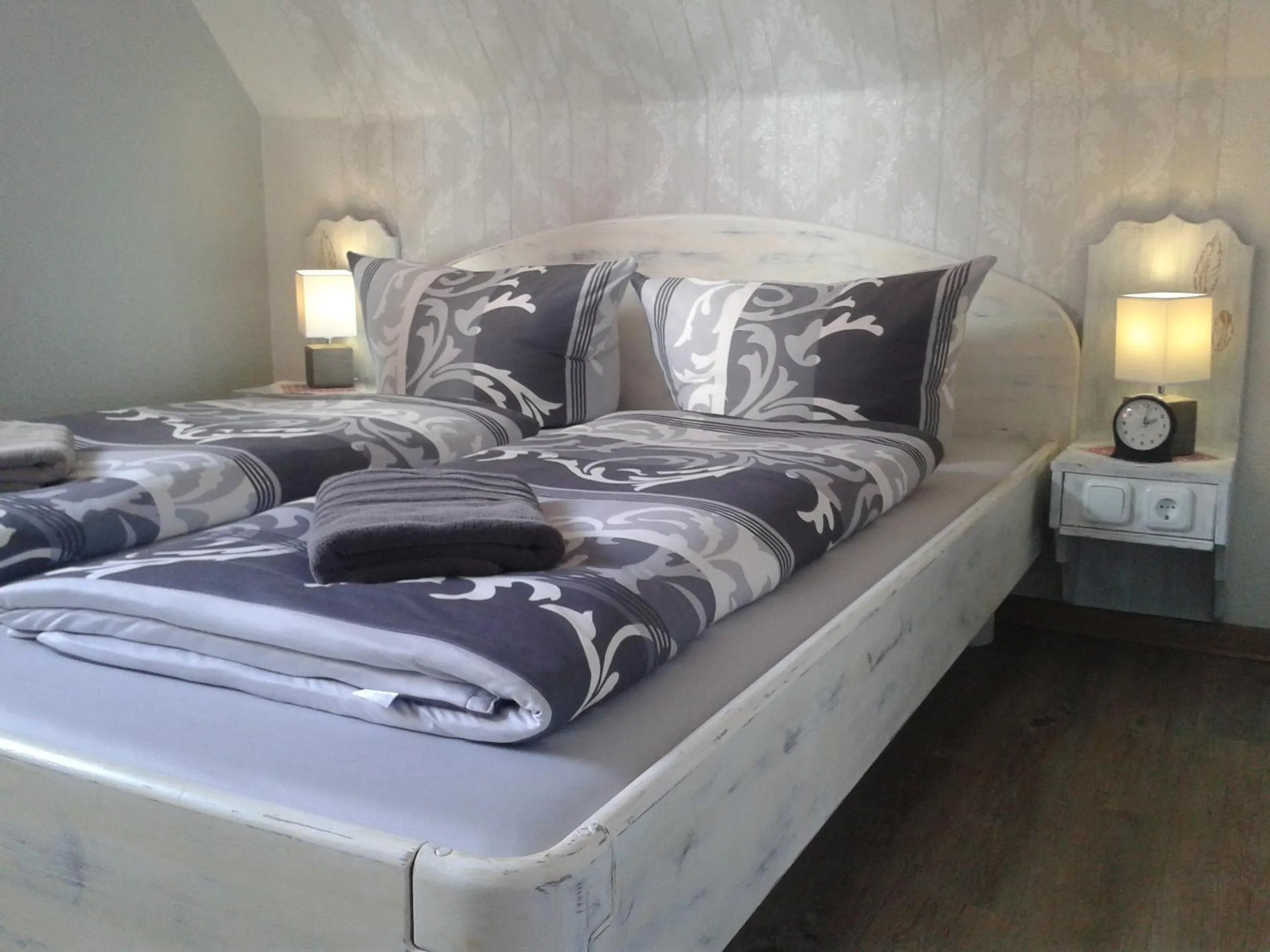 Bed in Gästehaus Flensburg Engelsby