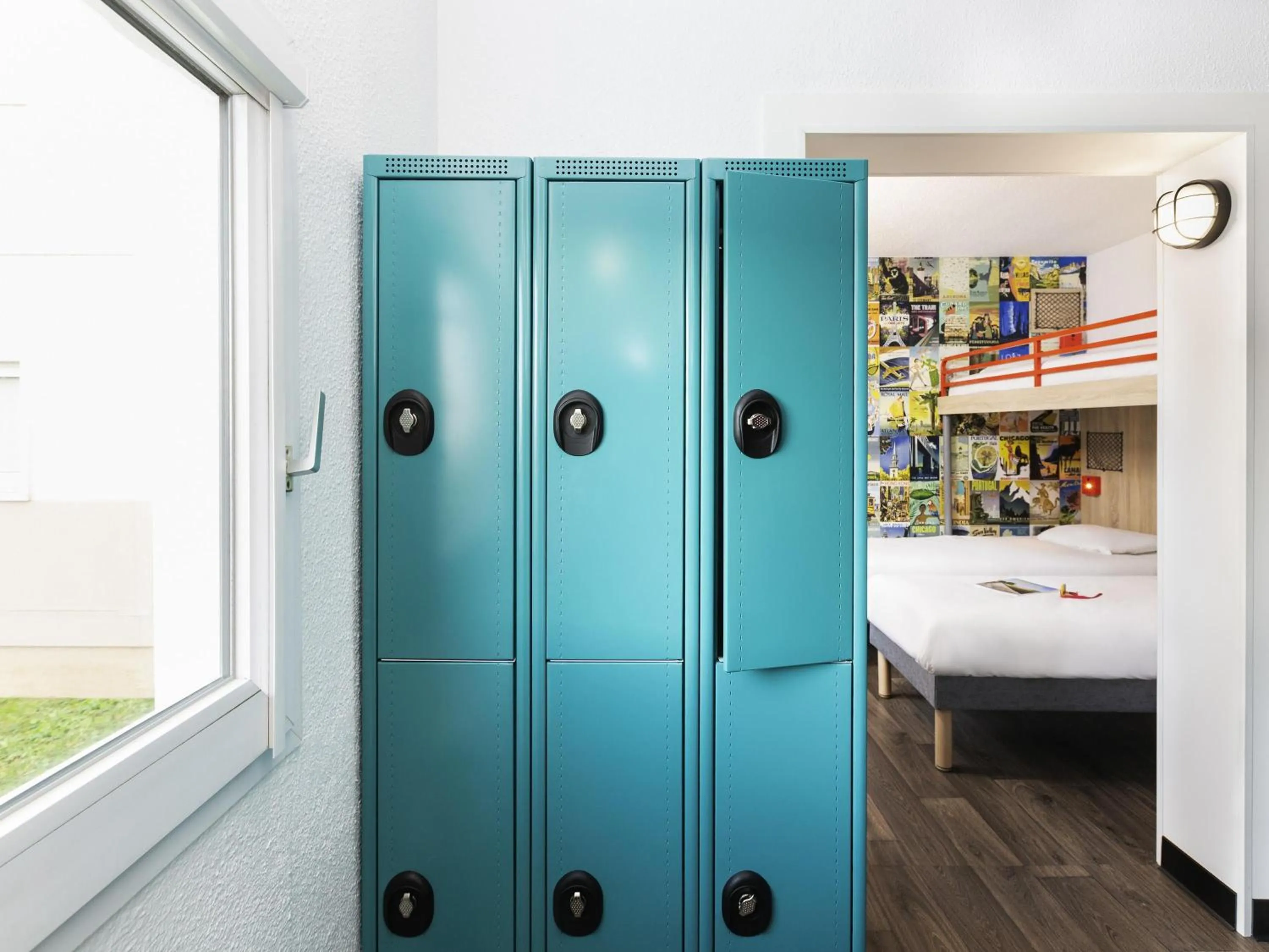 Bedroom, Bed in hotelF1 Saint Nazaire La Baule