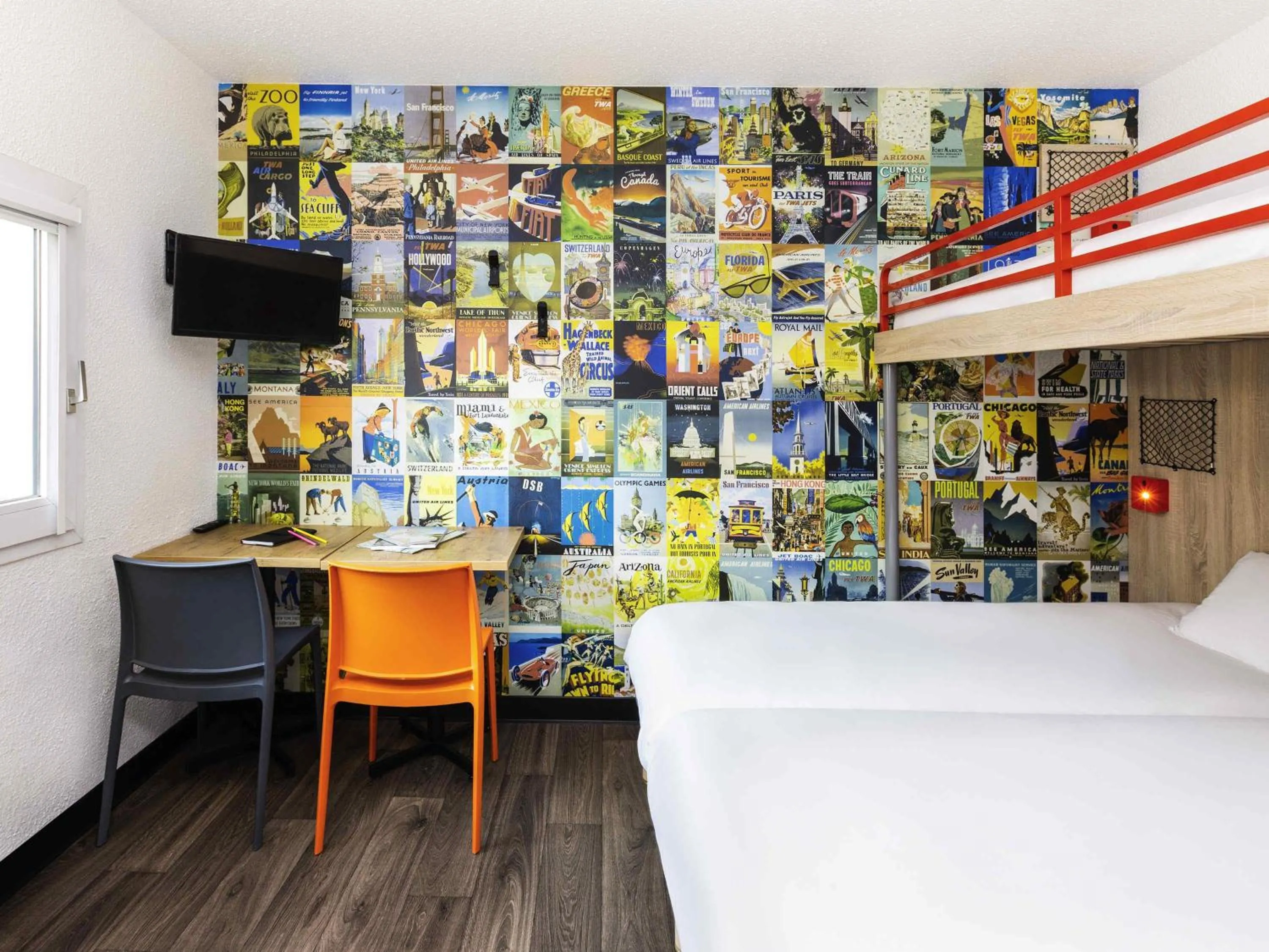 Bedroom, Bed in hotelF1 Saint Nazaire La Baule