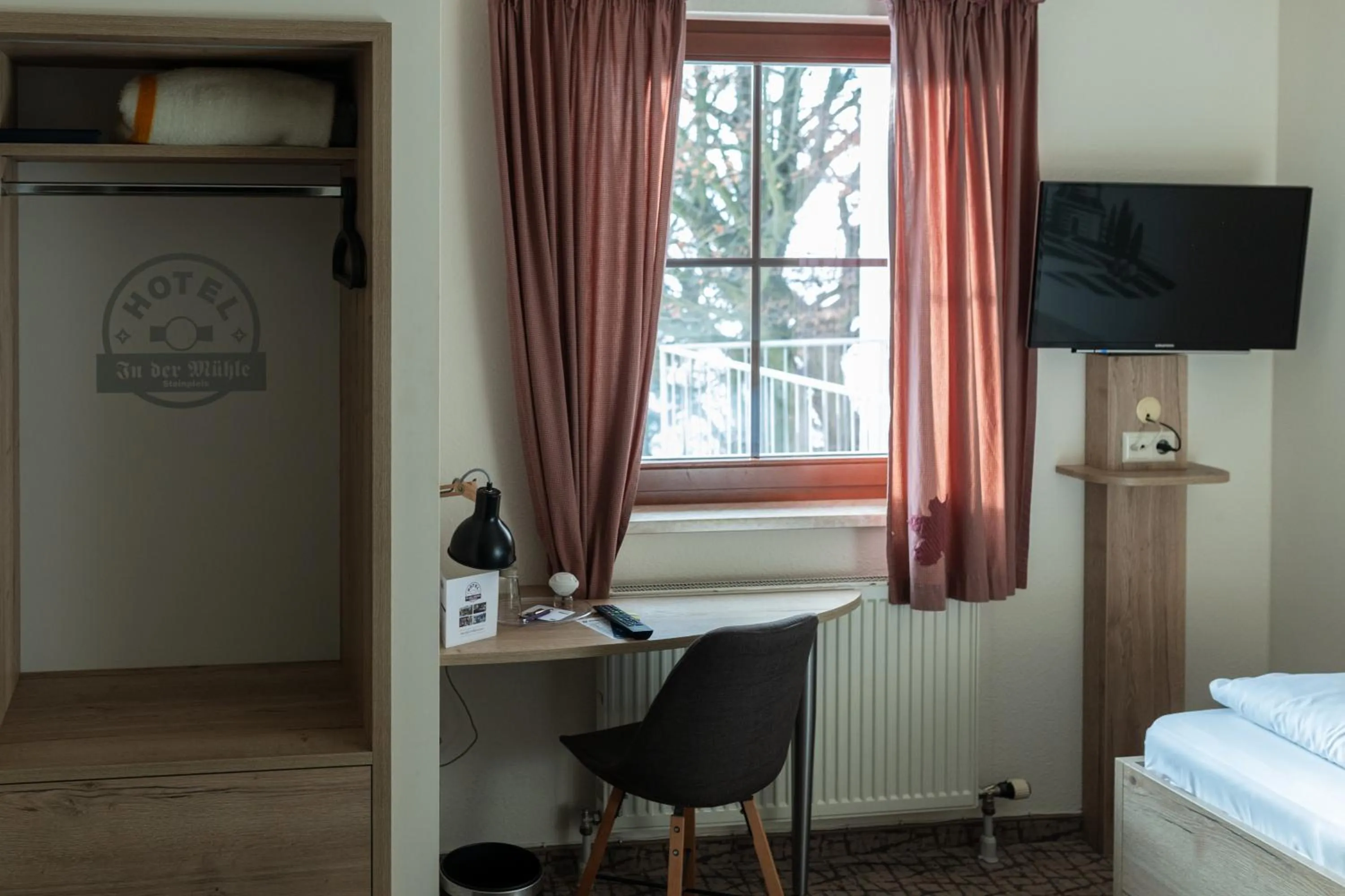 Photo of the whole room, Bed in Hotel in der Mühle