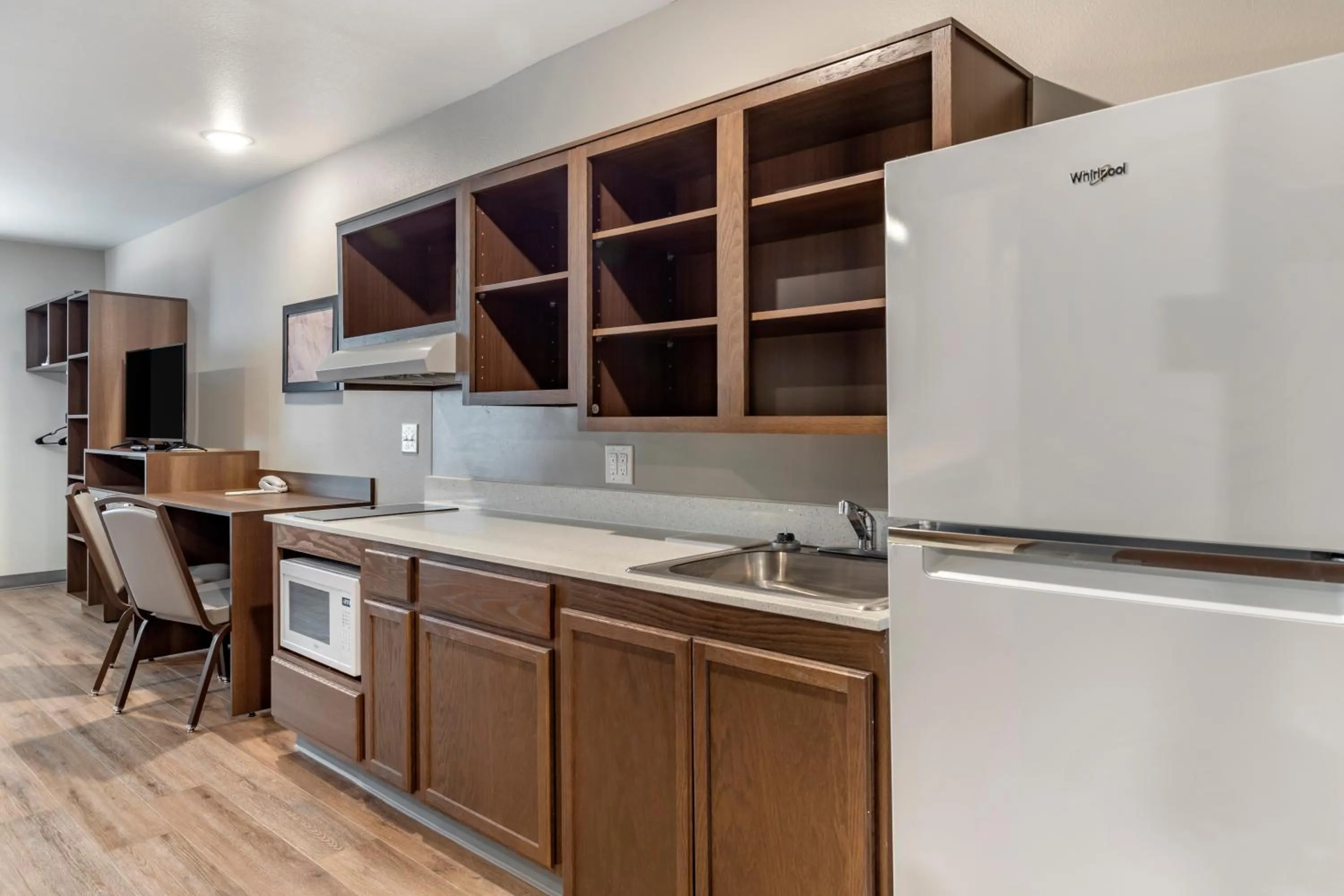 Kitchen or kitchenette in WoodSpring Suites Austin Georgetown