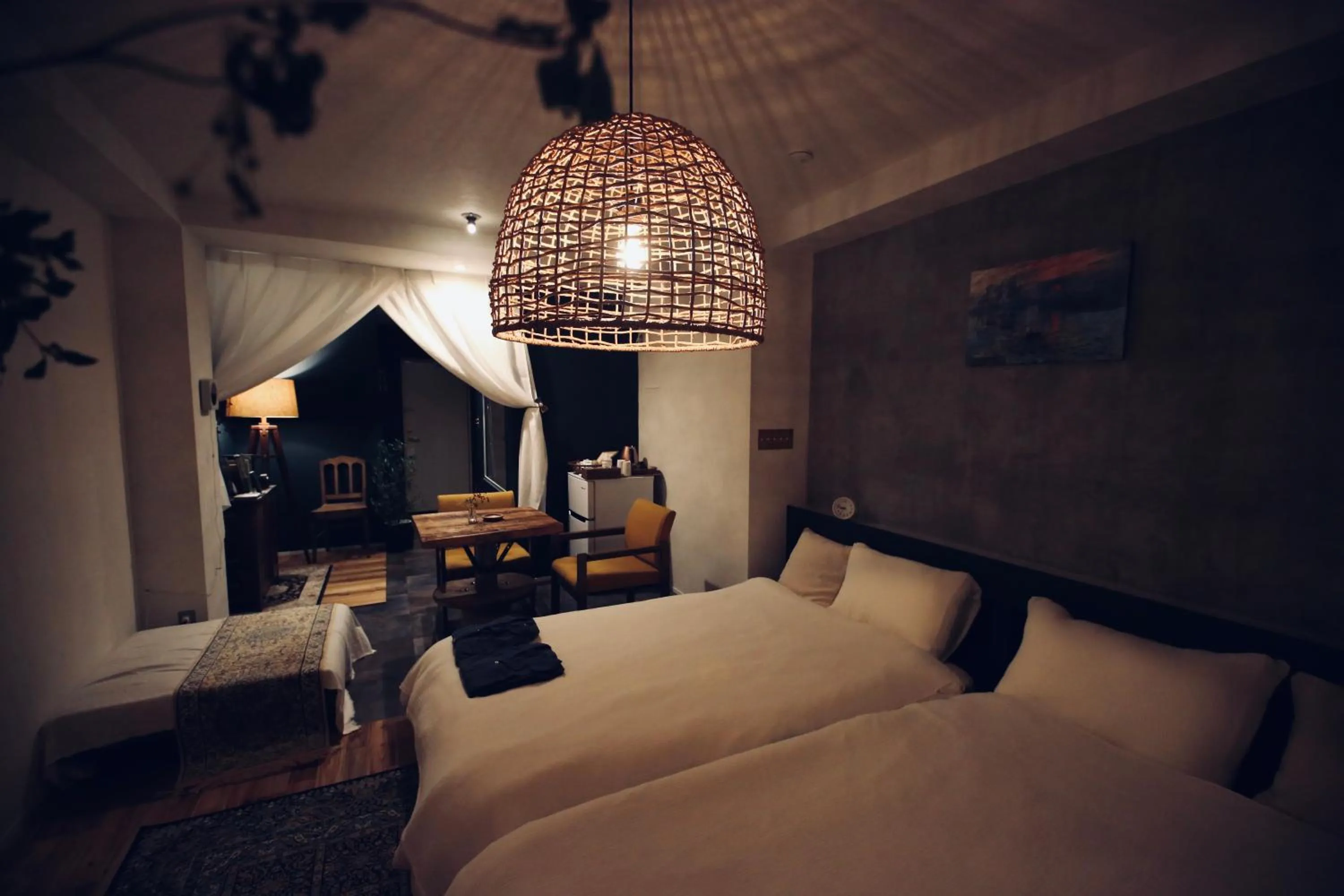 Bed in TOE LIBRARY Tokyo Asakusa