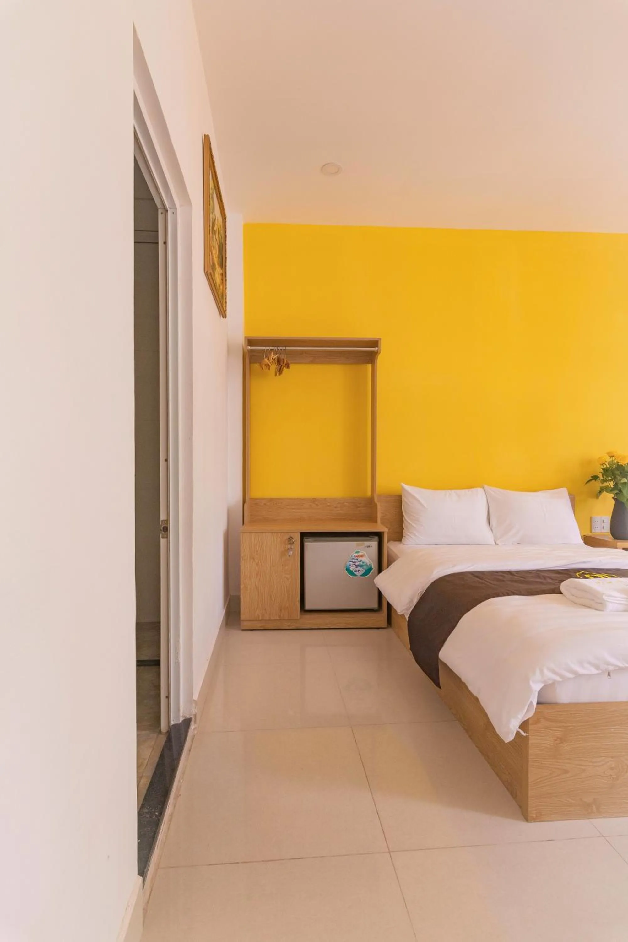 Bed in Dalat Joy Hotel