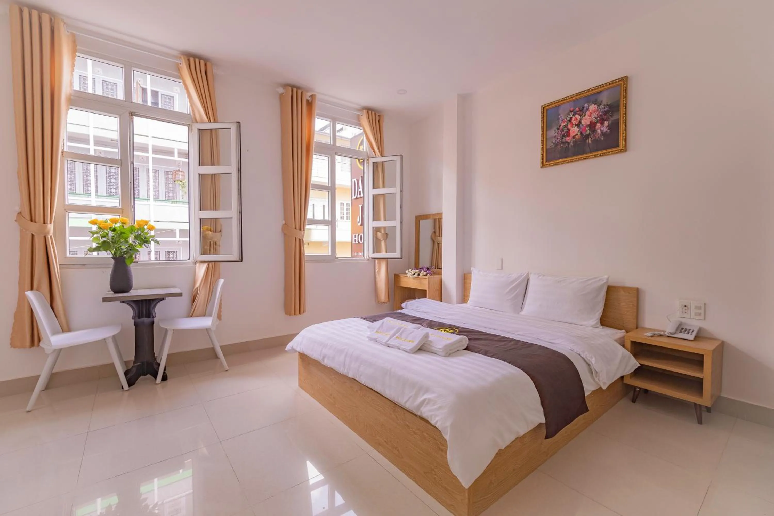 Bed in Dalat Joy Hotel