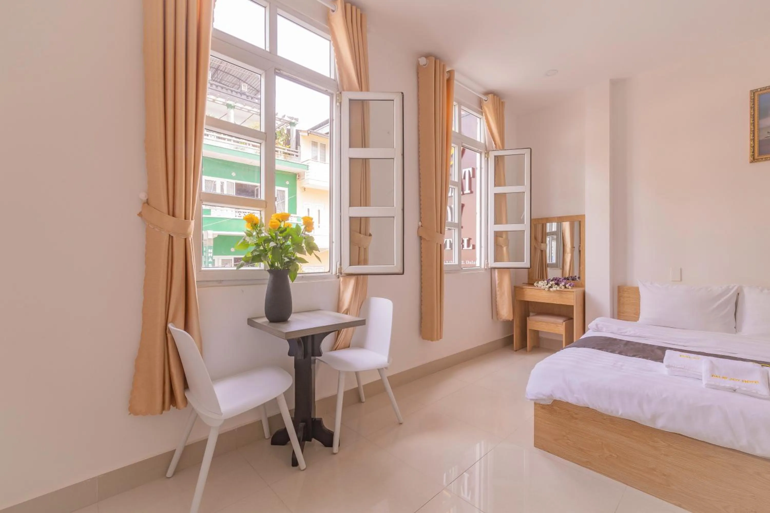 Bed in Dalat Joy Hotel