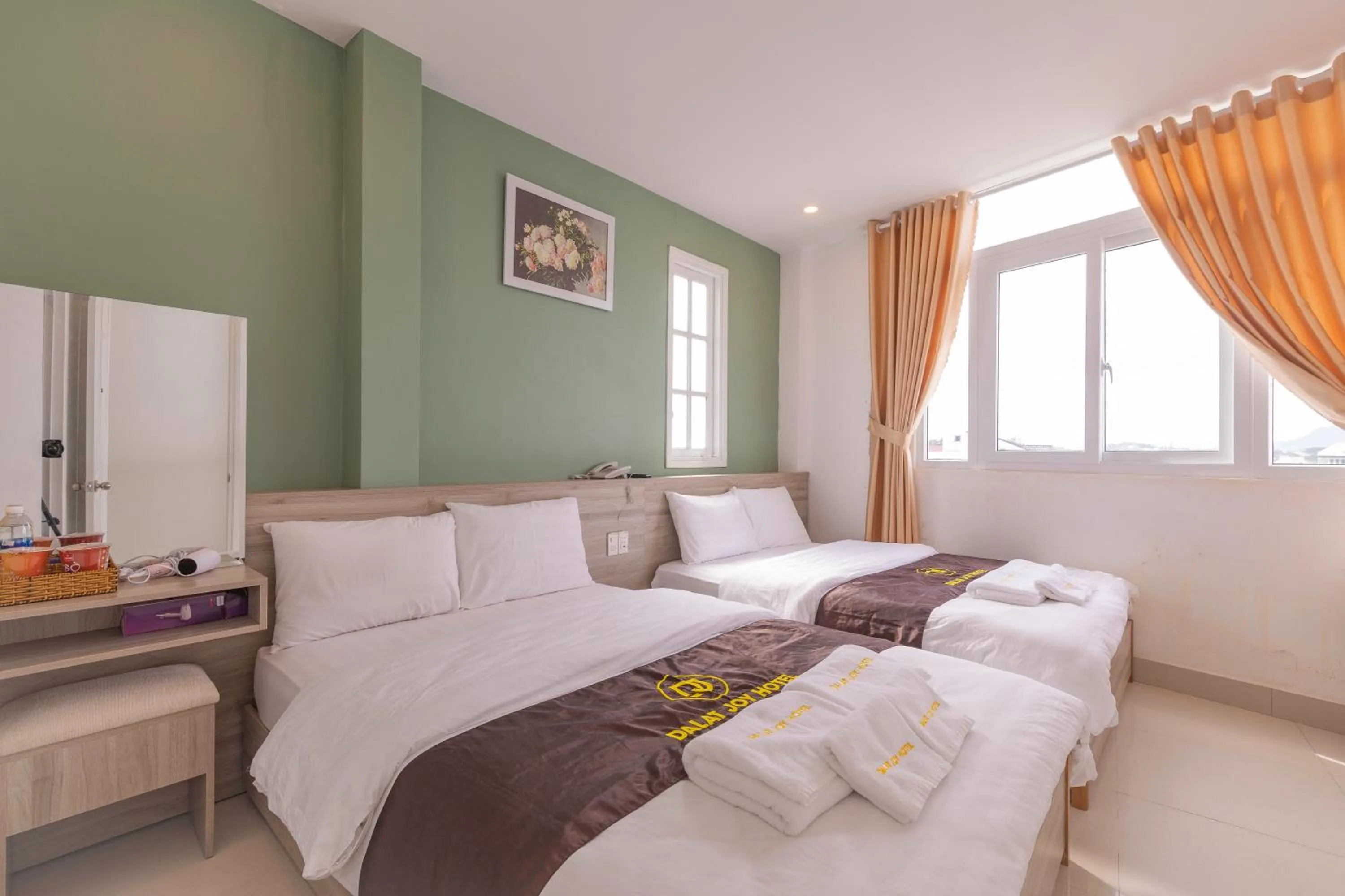 Bed in Dalat Joy Hotel