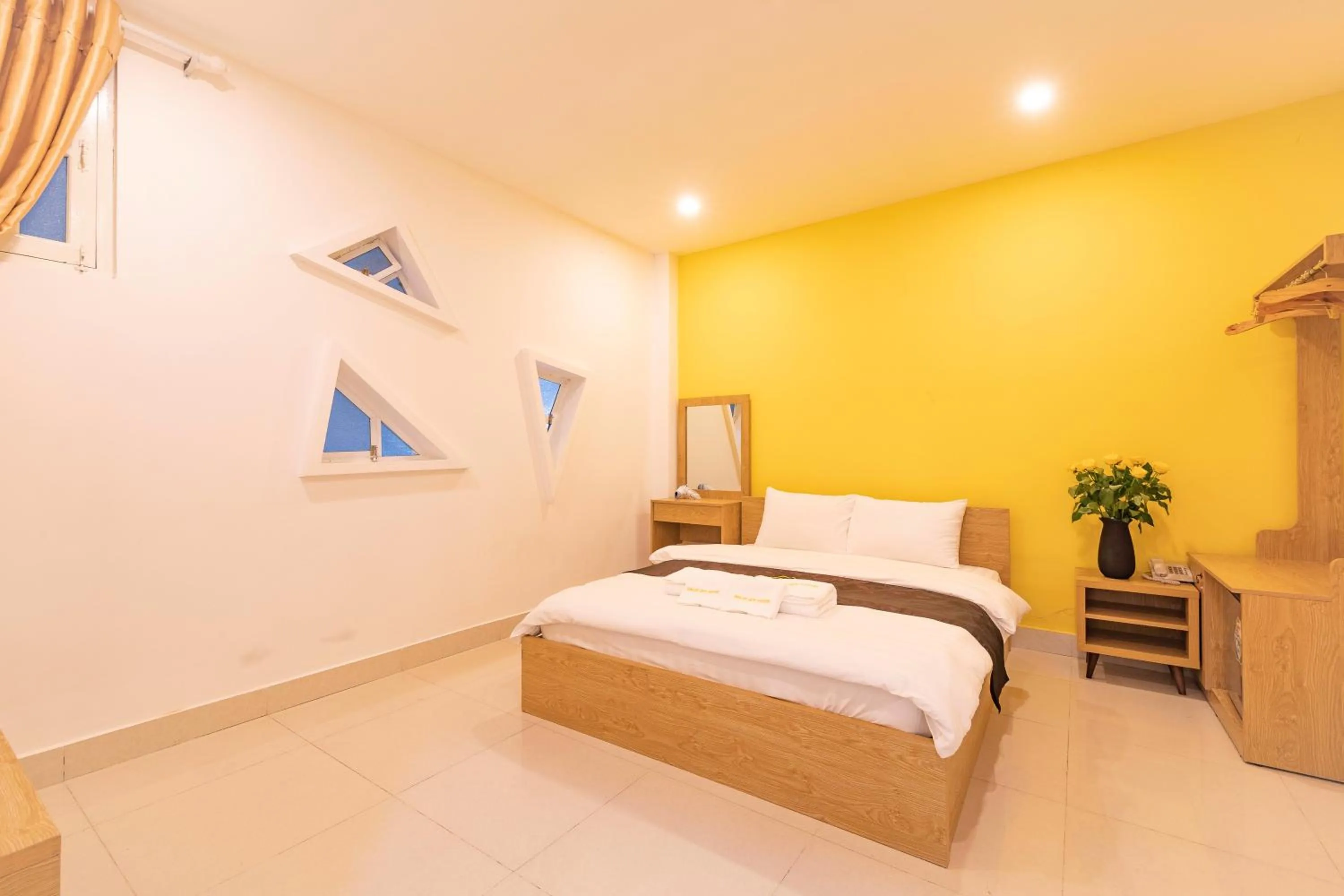 Bed in Dalat Joy Hotel