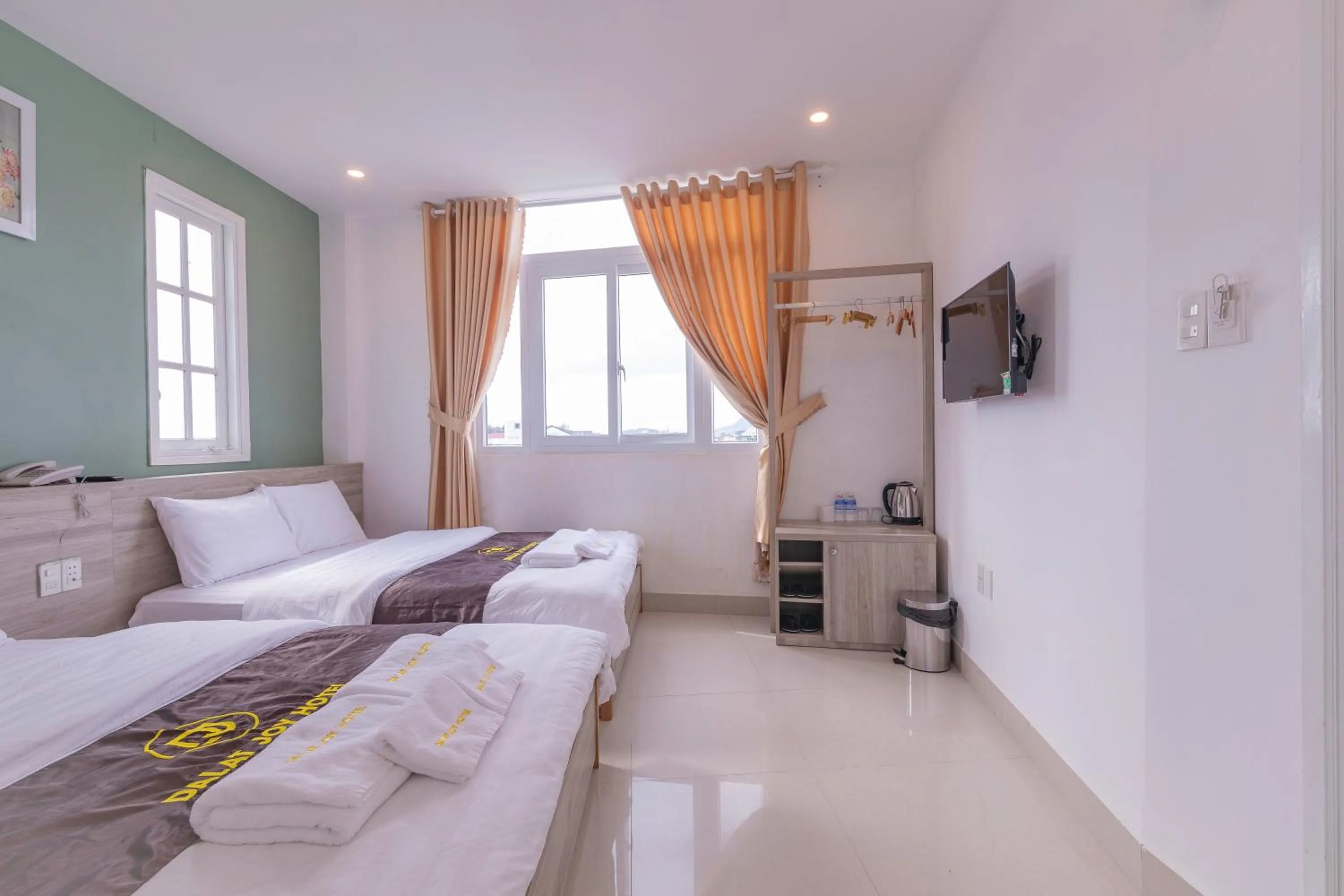 Bed in Dalat Joy Hotel