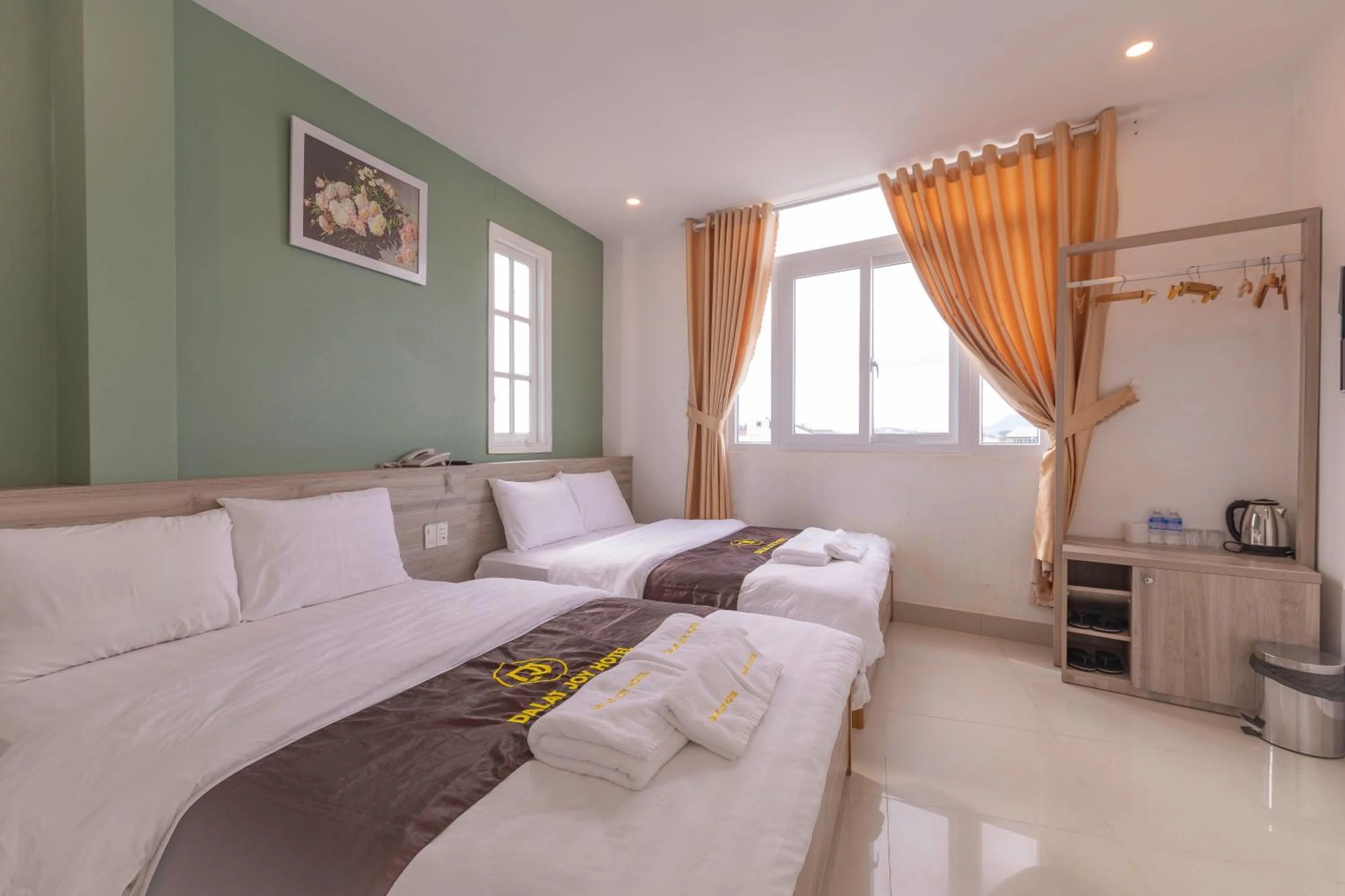 Bed in Dalat Joy Hotel