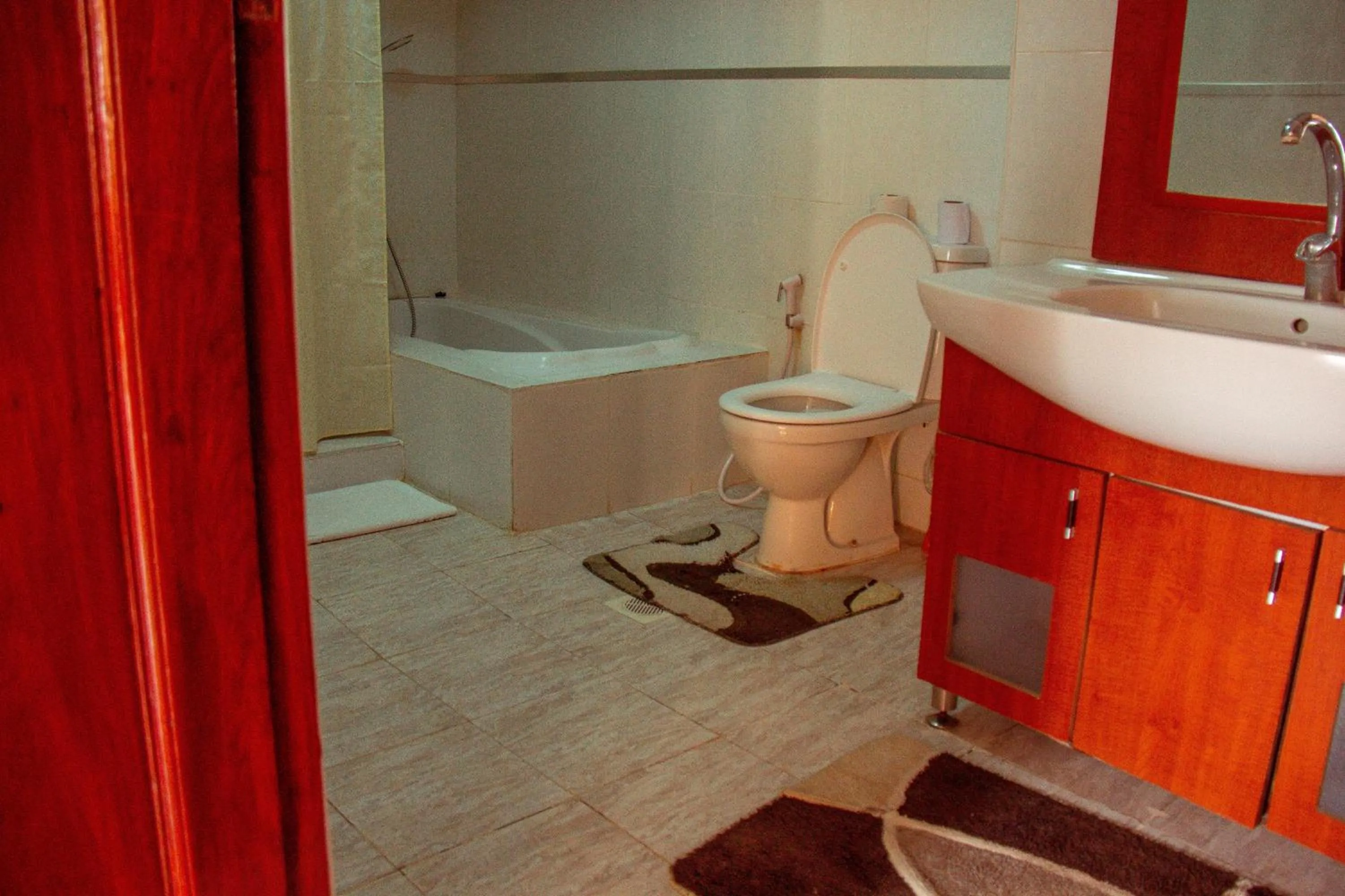 Bathroom in New Charity Hotel International