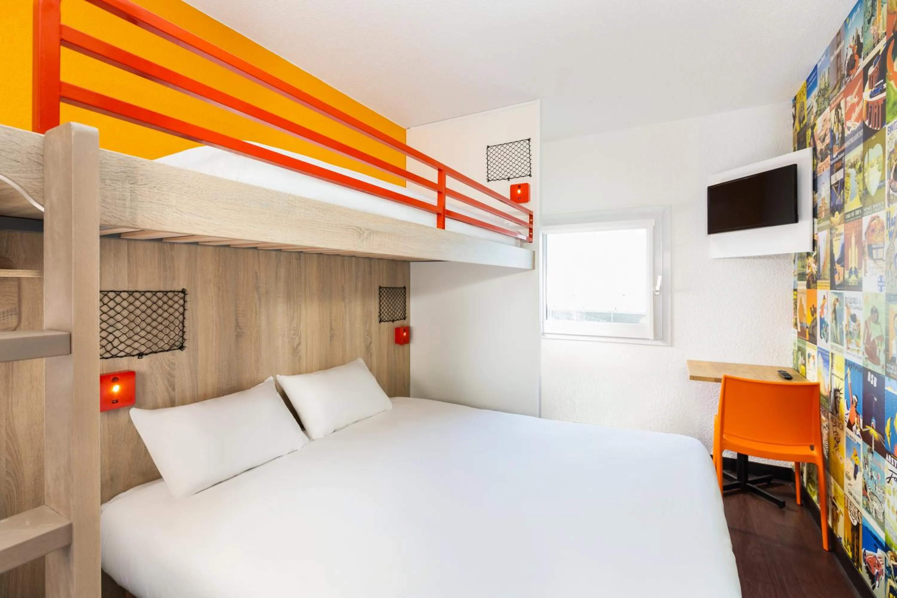 Bed in hotelF1 Nancy Nord Bouxieres