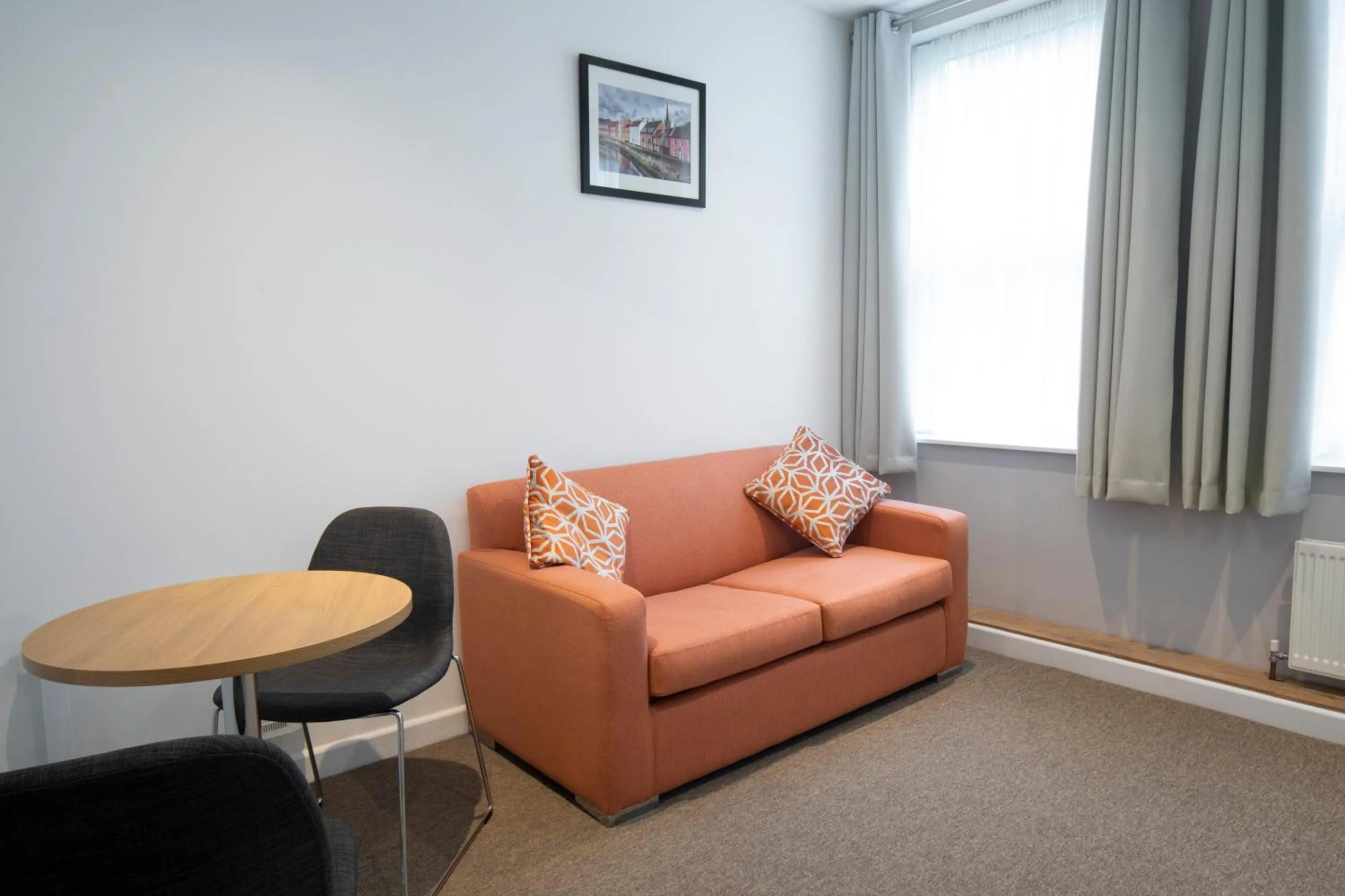Living room in Wellington Apartments