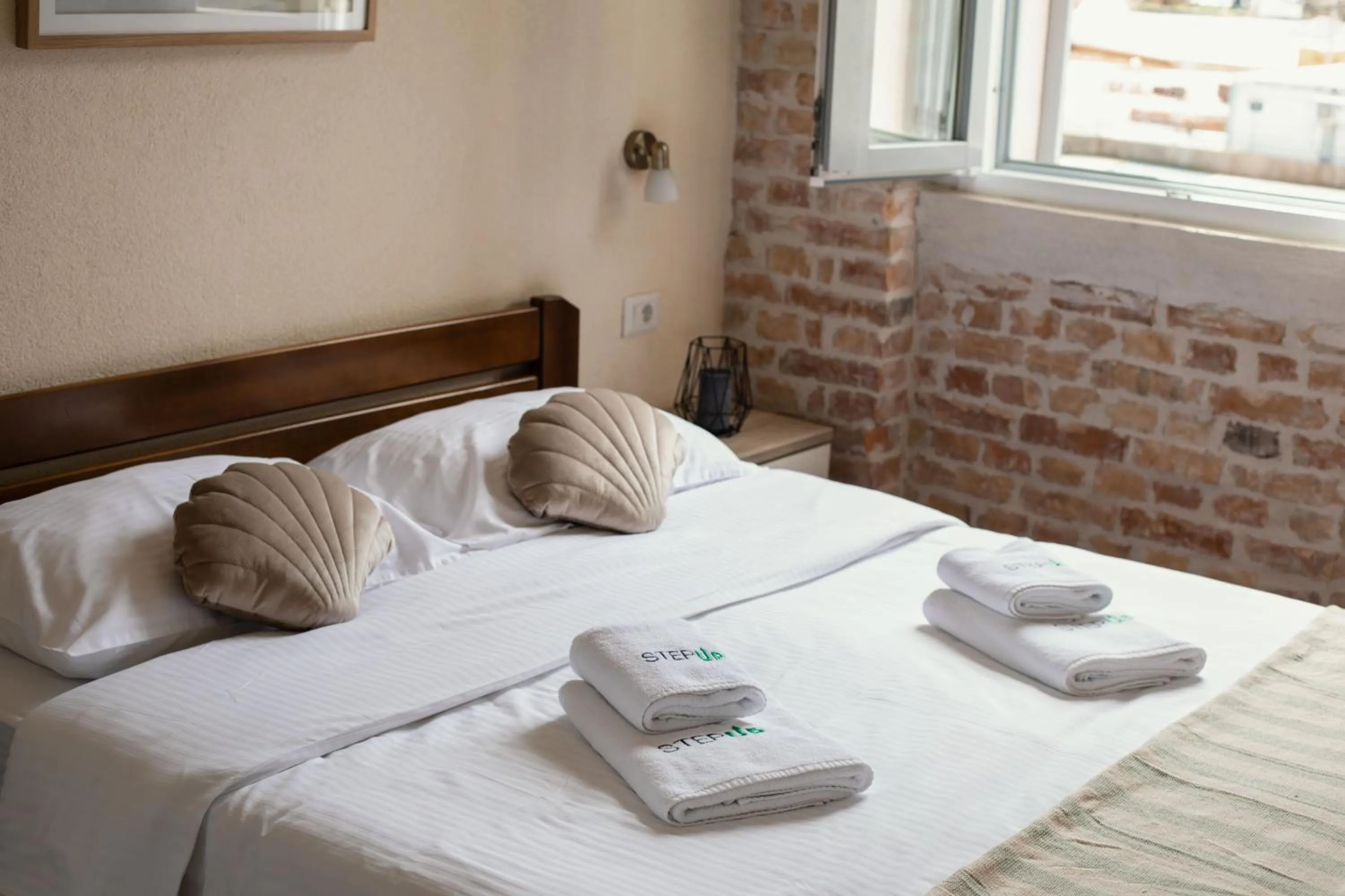 Bed in Step to Kotor bay Guesthouse