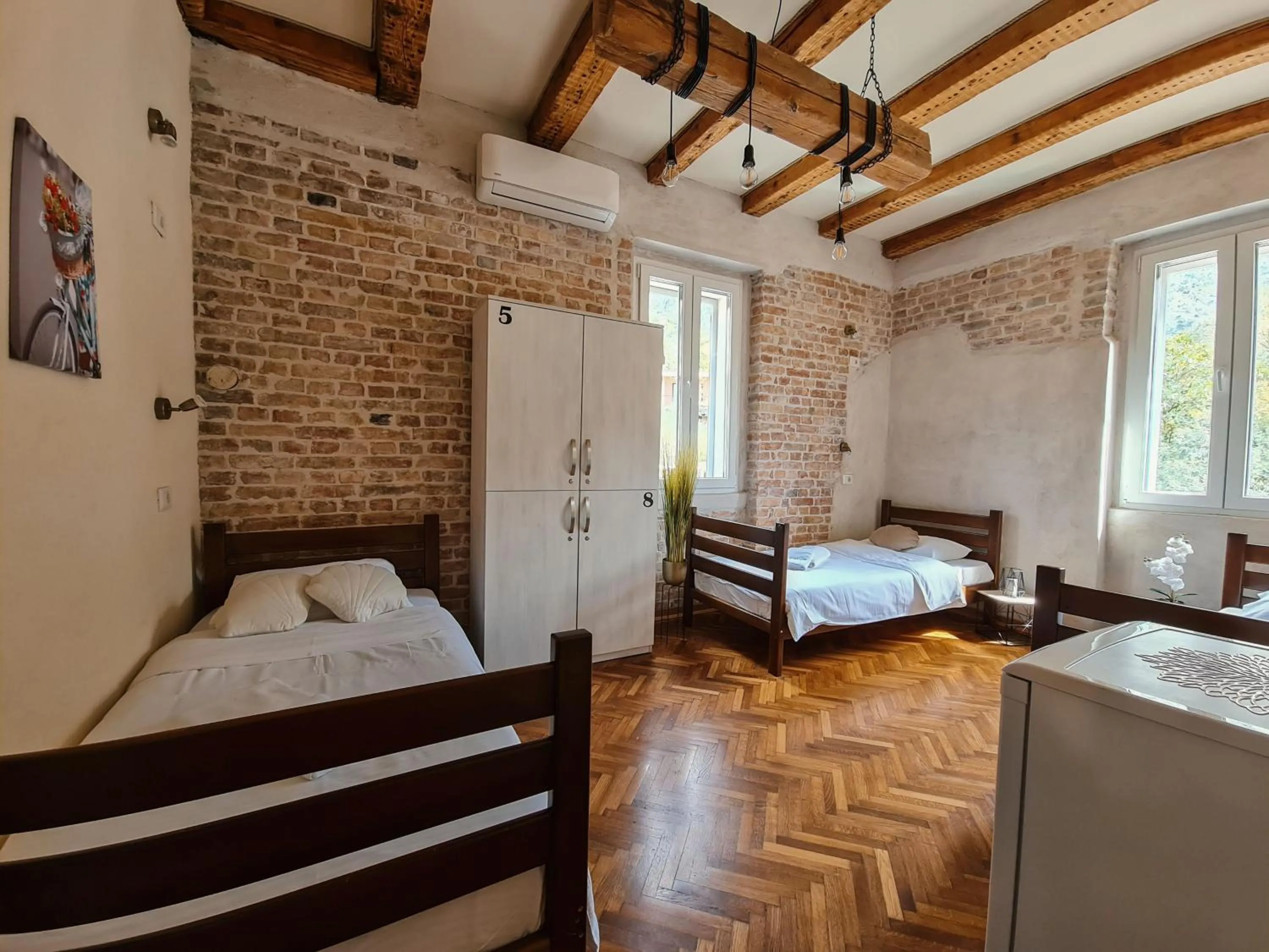 Bed in Step to Kotor bay Guesthouse