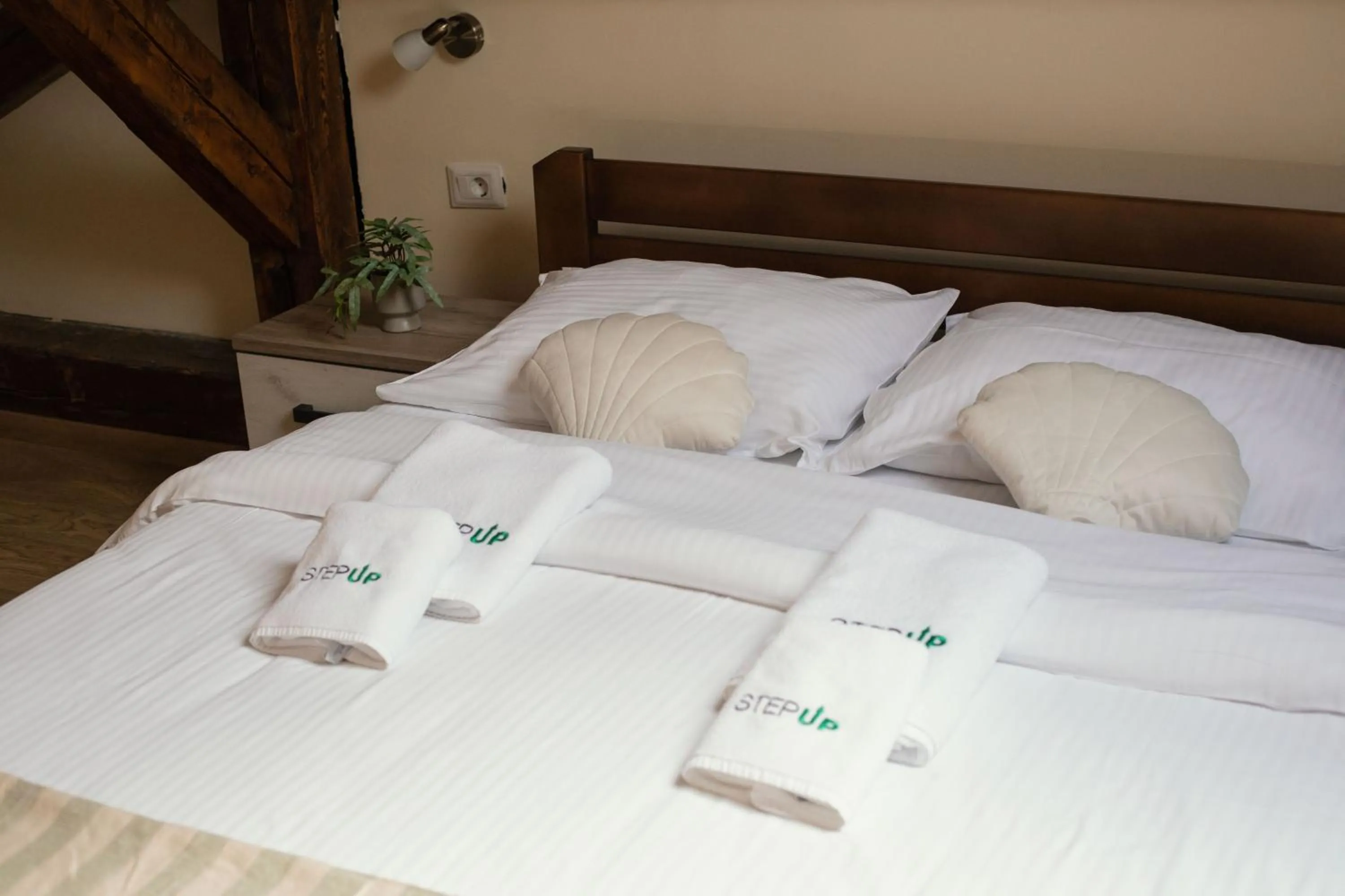 Bed in Step to Kotor bay Guesthouse