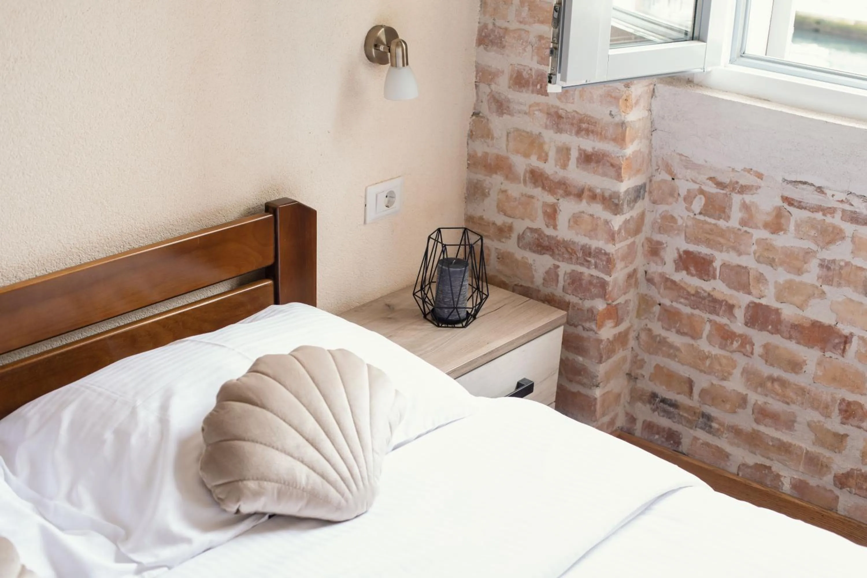 Bed in Step to Kotor bay Guesthouse