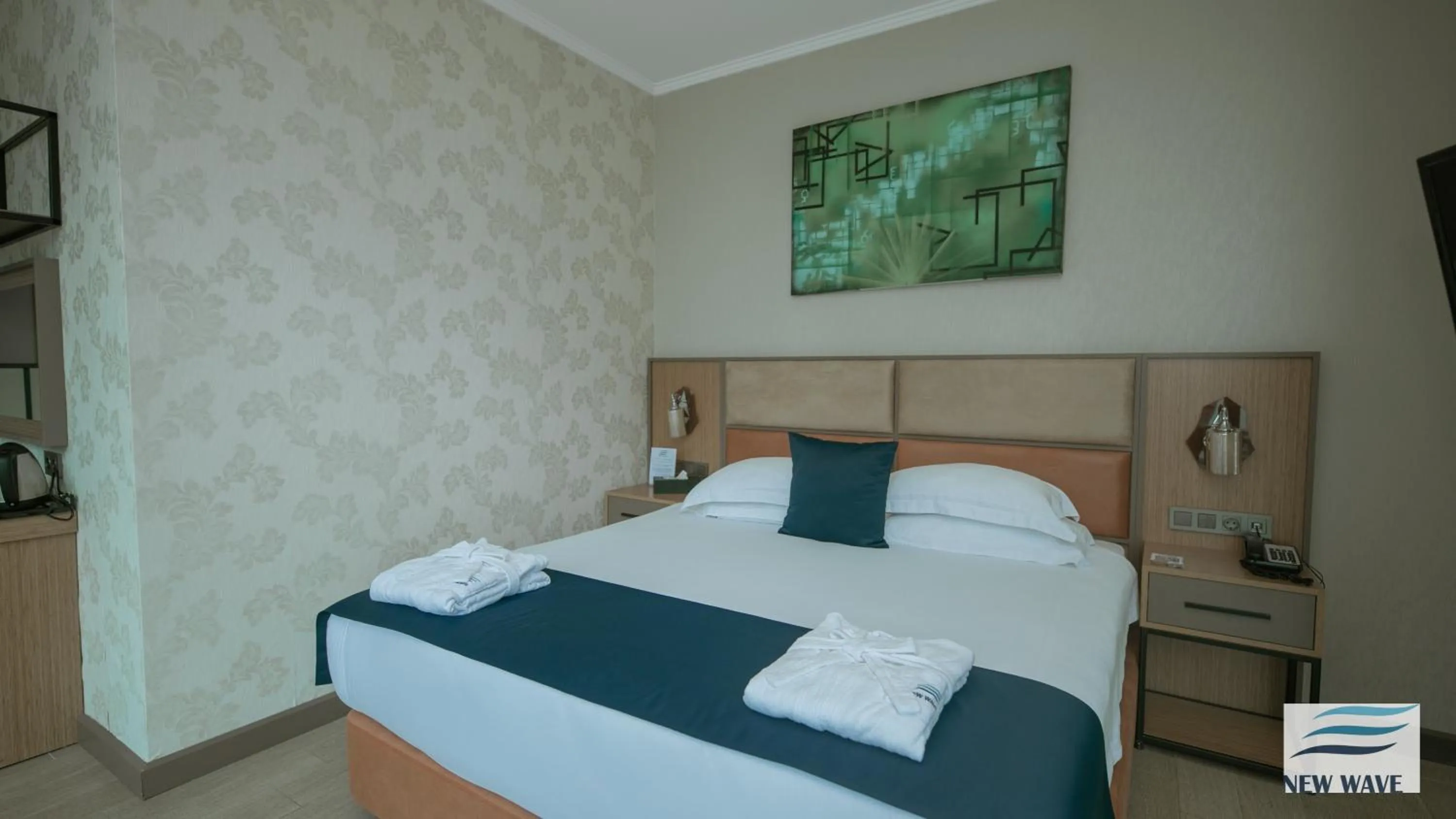 Bed in New Wave Hotel