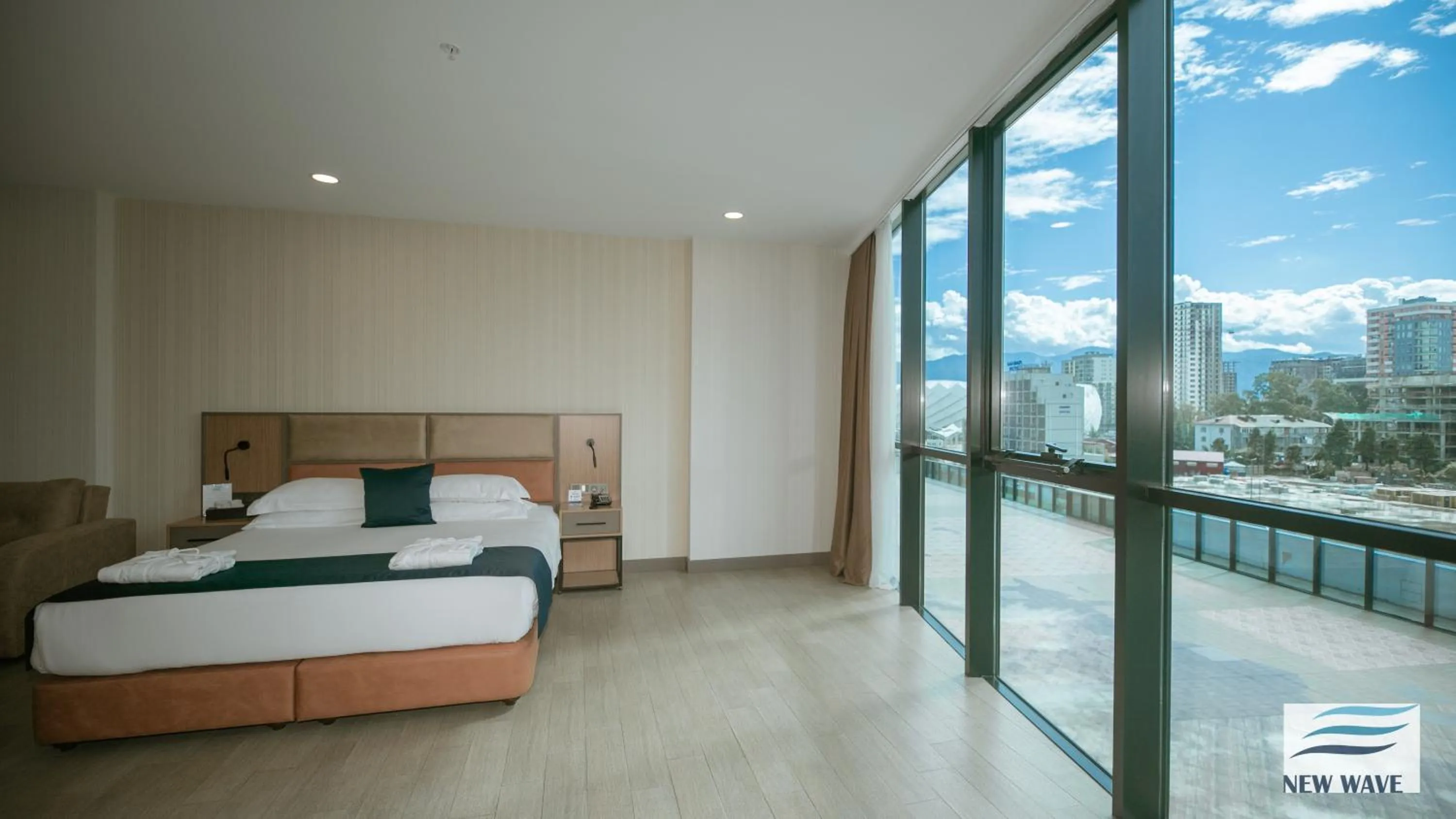 Bed in New Wave Hotel