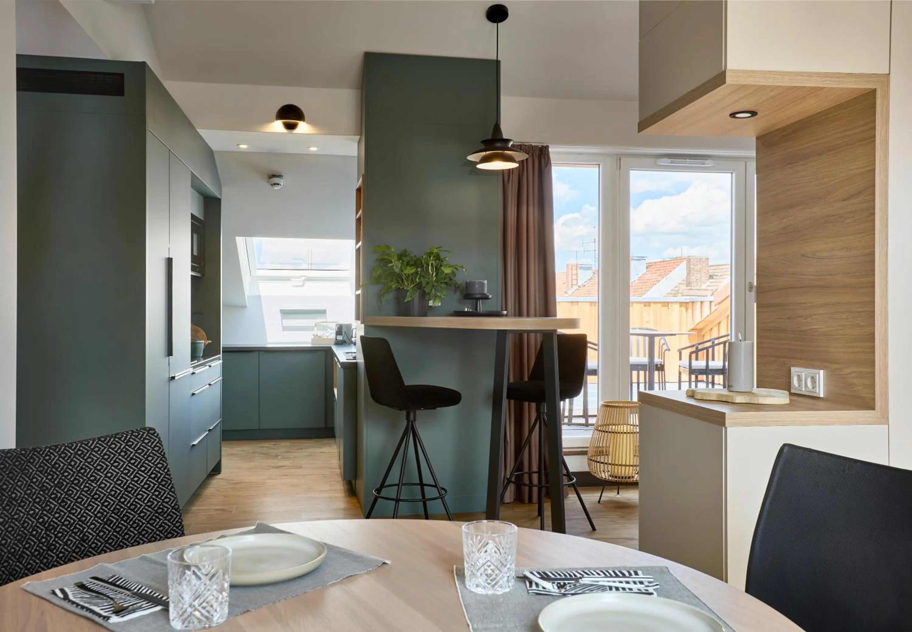 Kitchen or kitchenette in Hotel Loccumer Hof