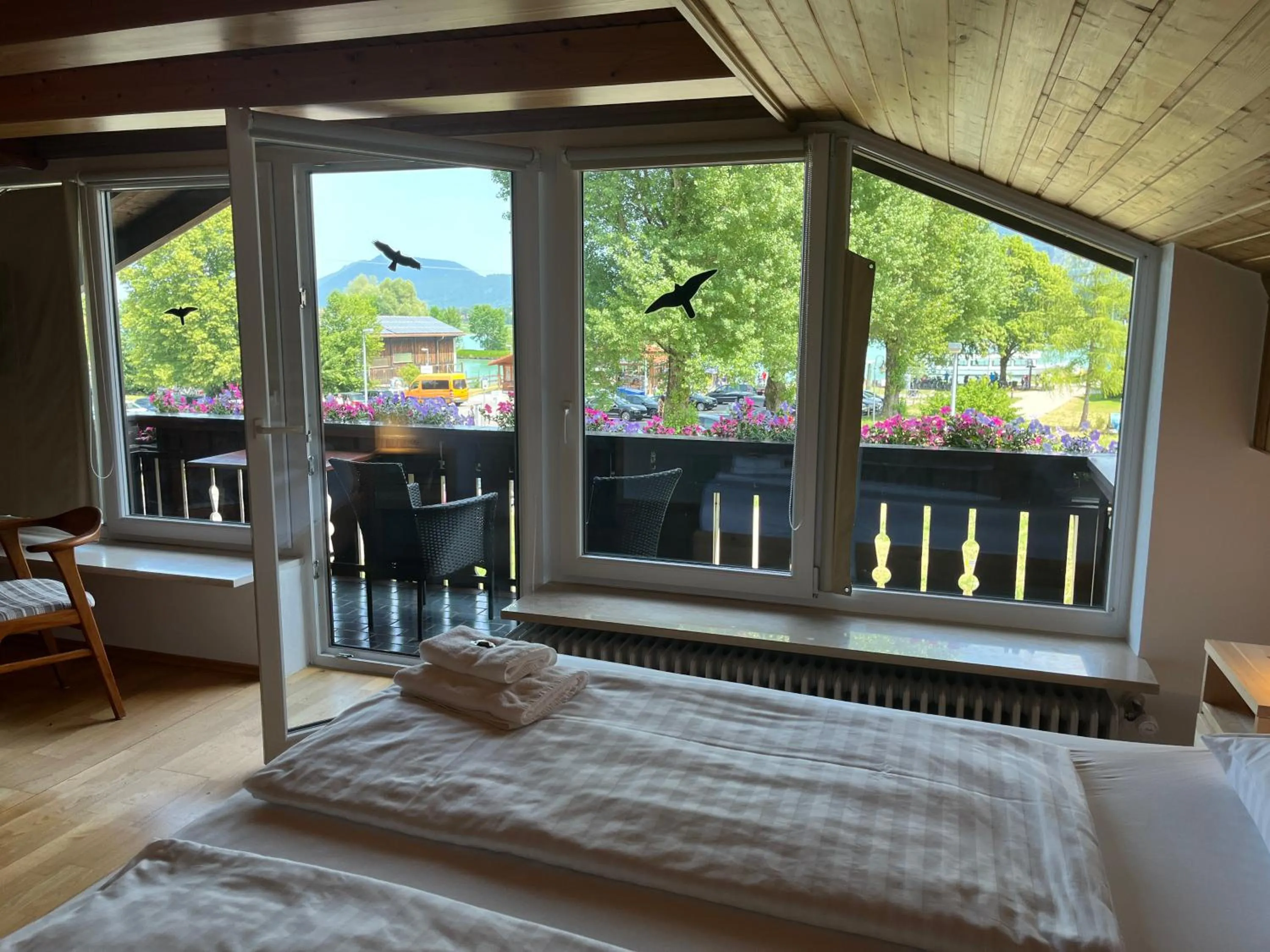 Bed in Gästehaus Forggensee