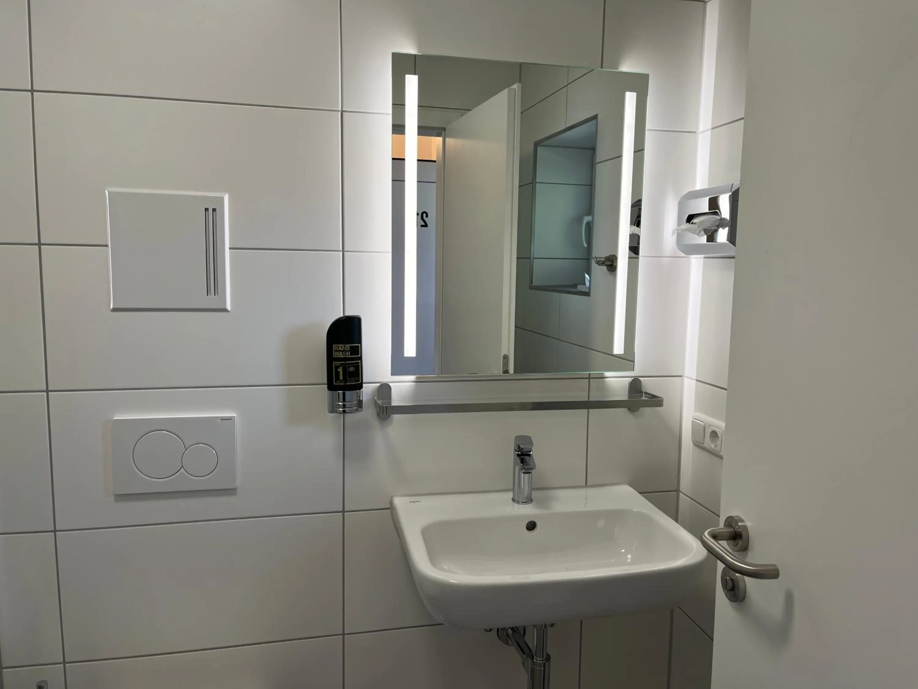 Bathroom in Gästehaus Forggensee