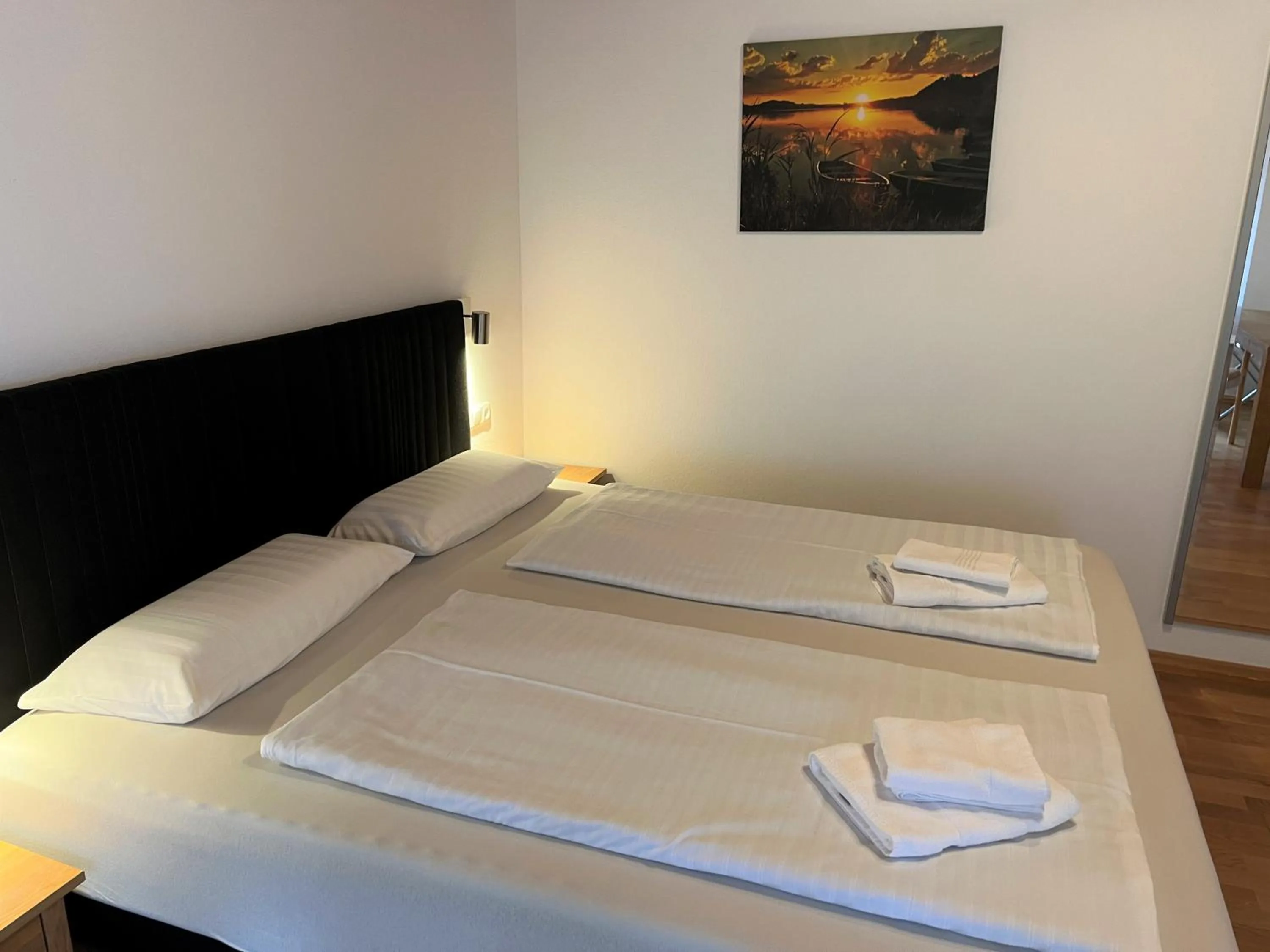 Bed in Gästehaus Forggensee