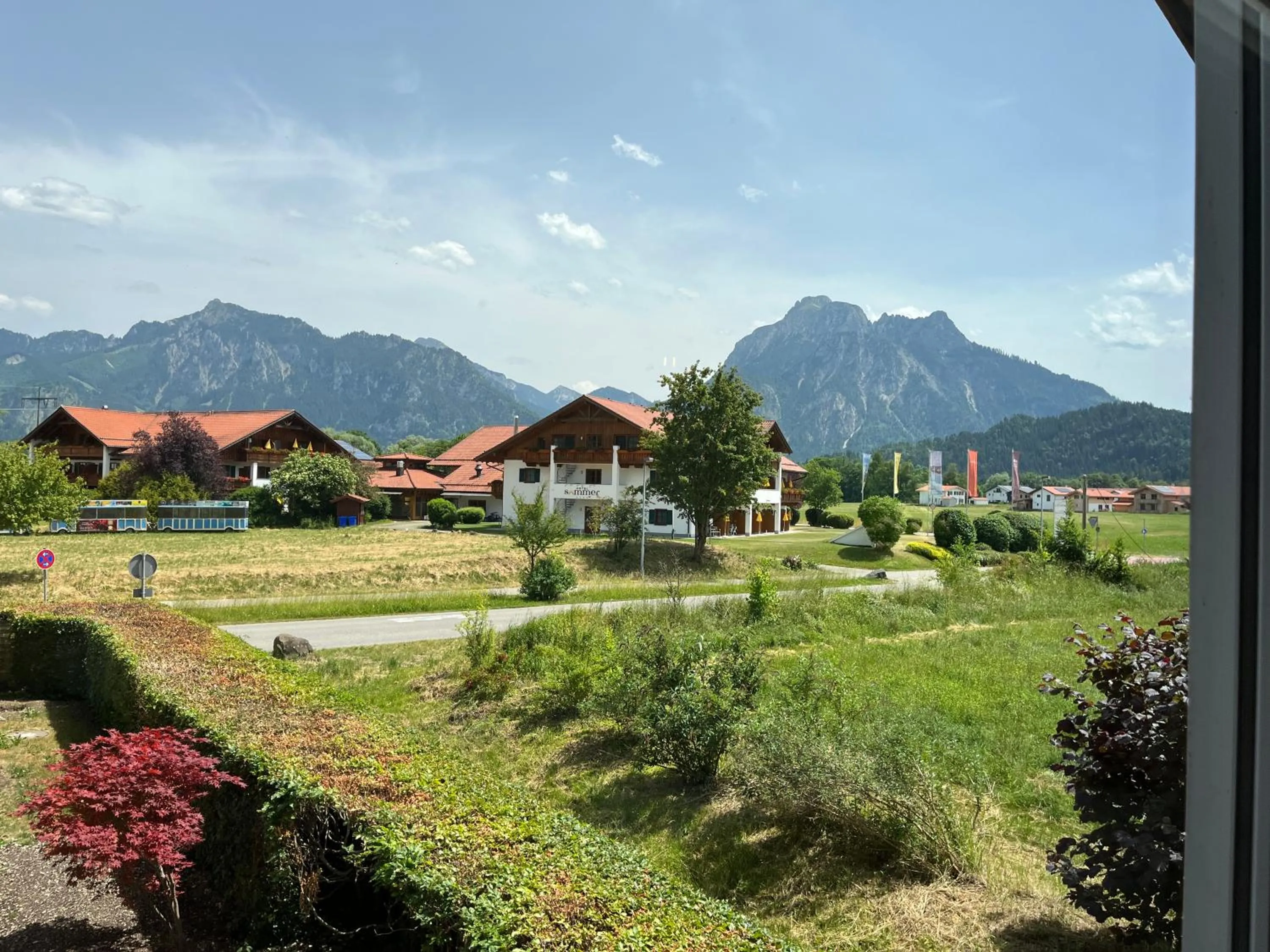 Natural landscape in Gästehaus Forggensee