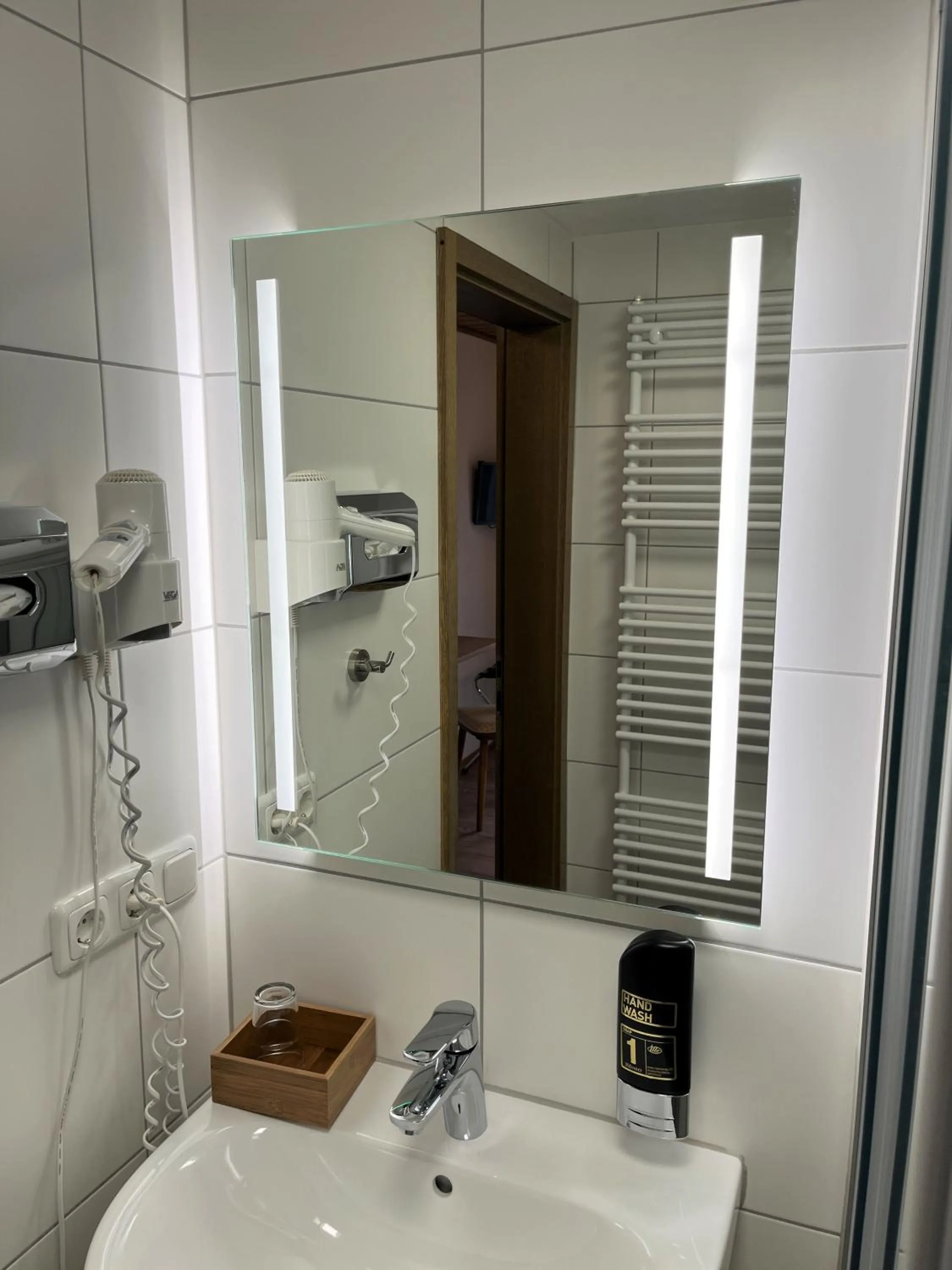 Bathroom in Gästehaus Forggensee