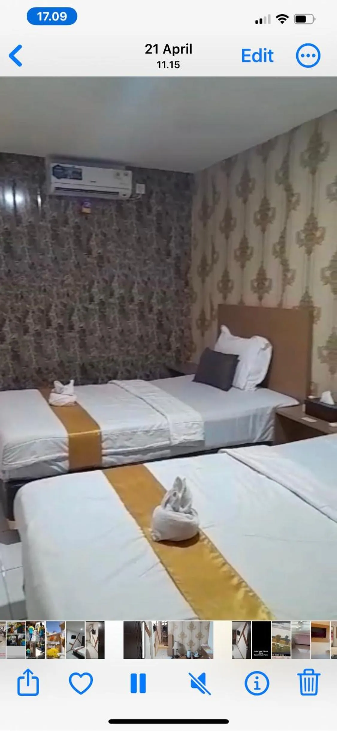 Bed in Votel Hotel De'Pratnya Kediri