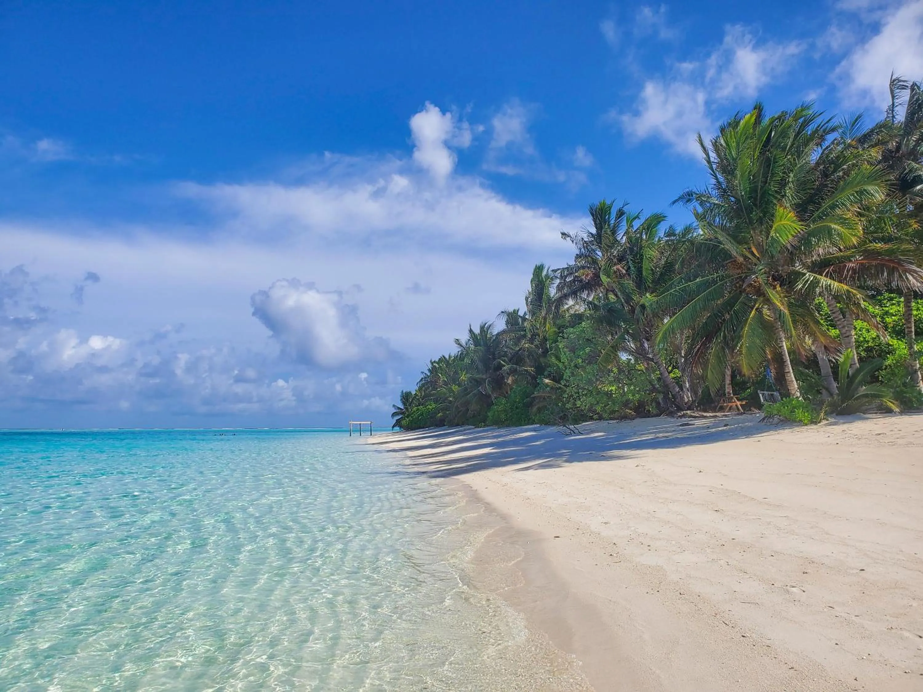 Beach in Thoddoo Island Life