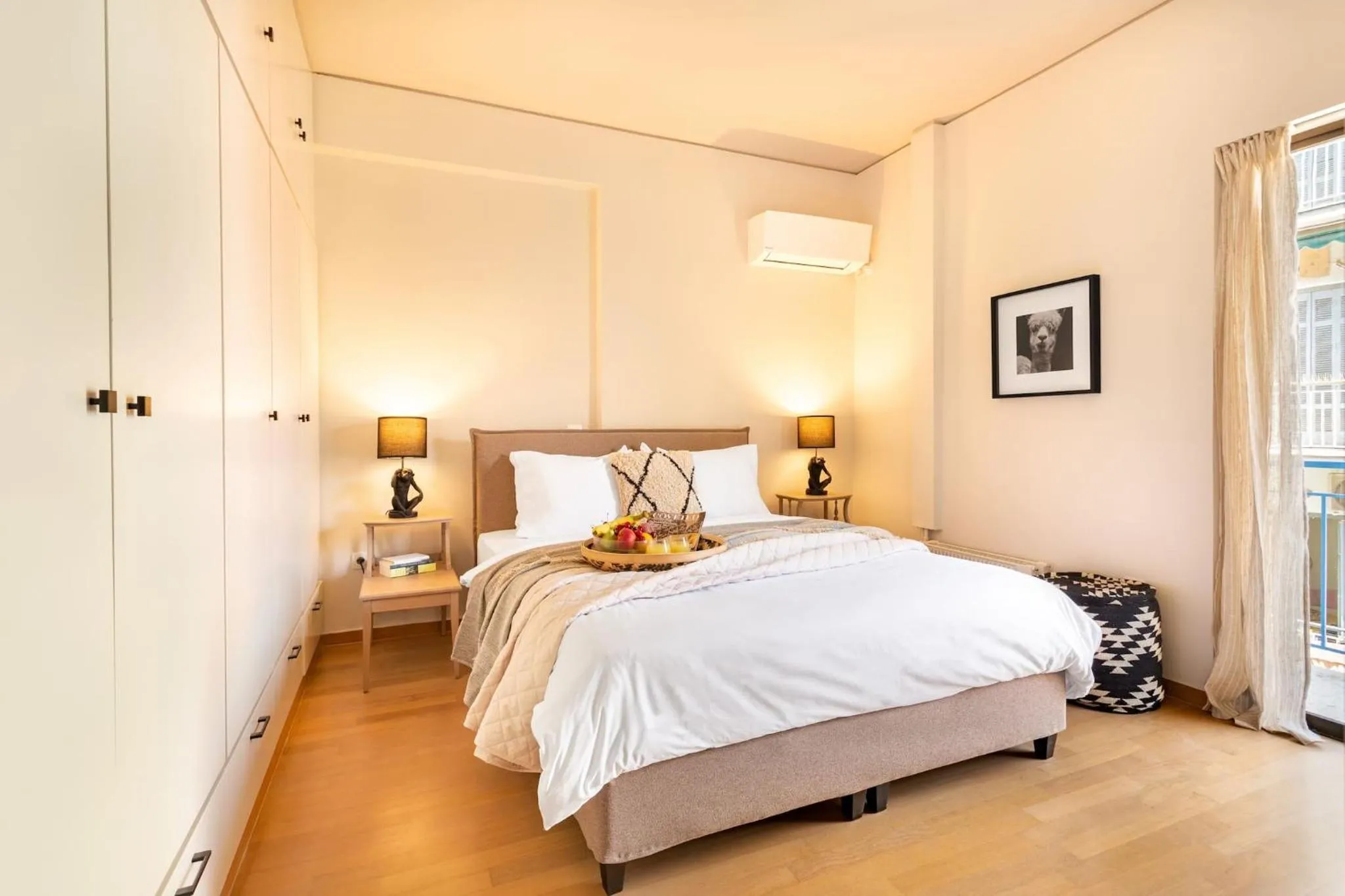 Other, Bed in Acropolis View 2-Bedroom Apt, Minimal-Safari Vibe, Big Balcony!