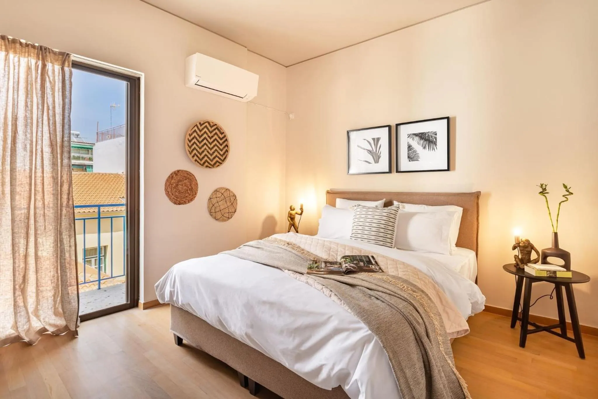 Other, Bed in Acropolis View 2-Bedroom Apt, Minimal-Safari Vibe, Big Balcony!