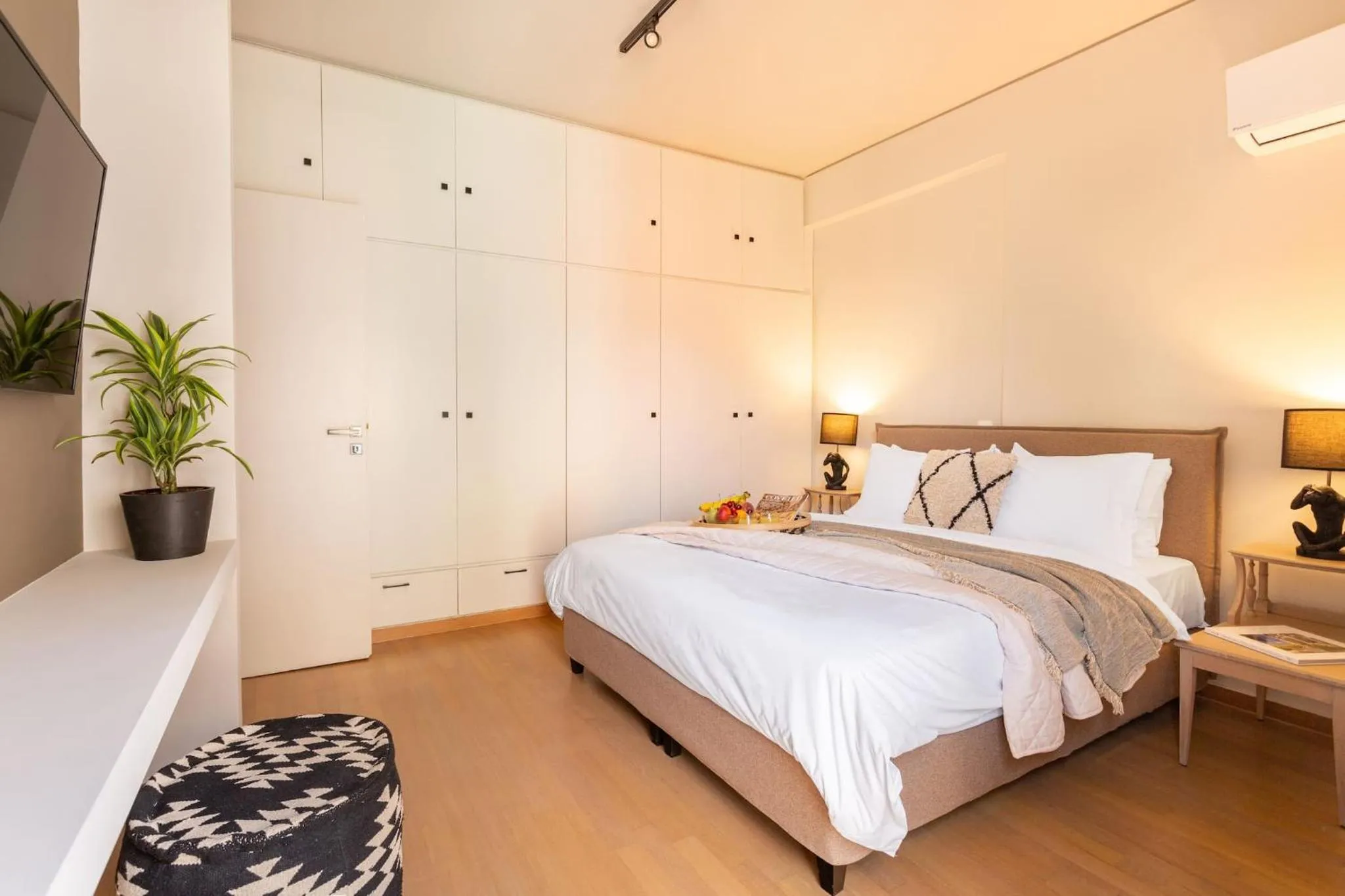 Other, Bed in Acropolis View 2-Bedroom Apt, Minimal-Safari Vibe, Big Balcony!
