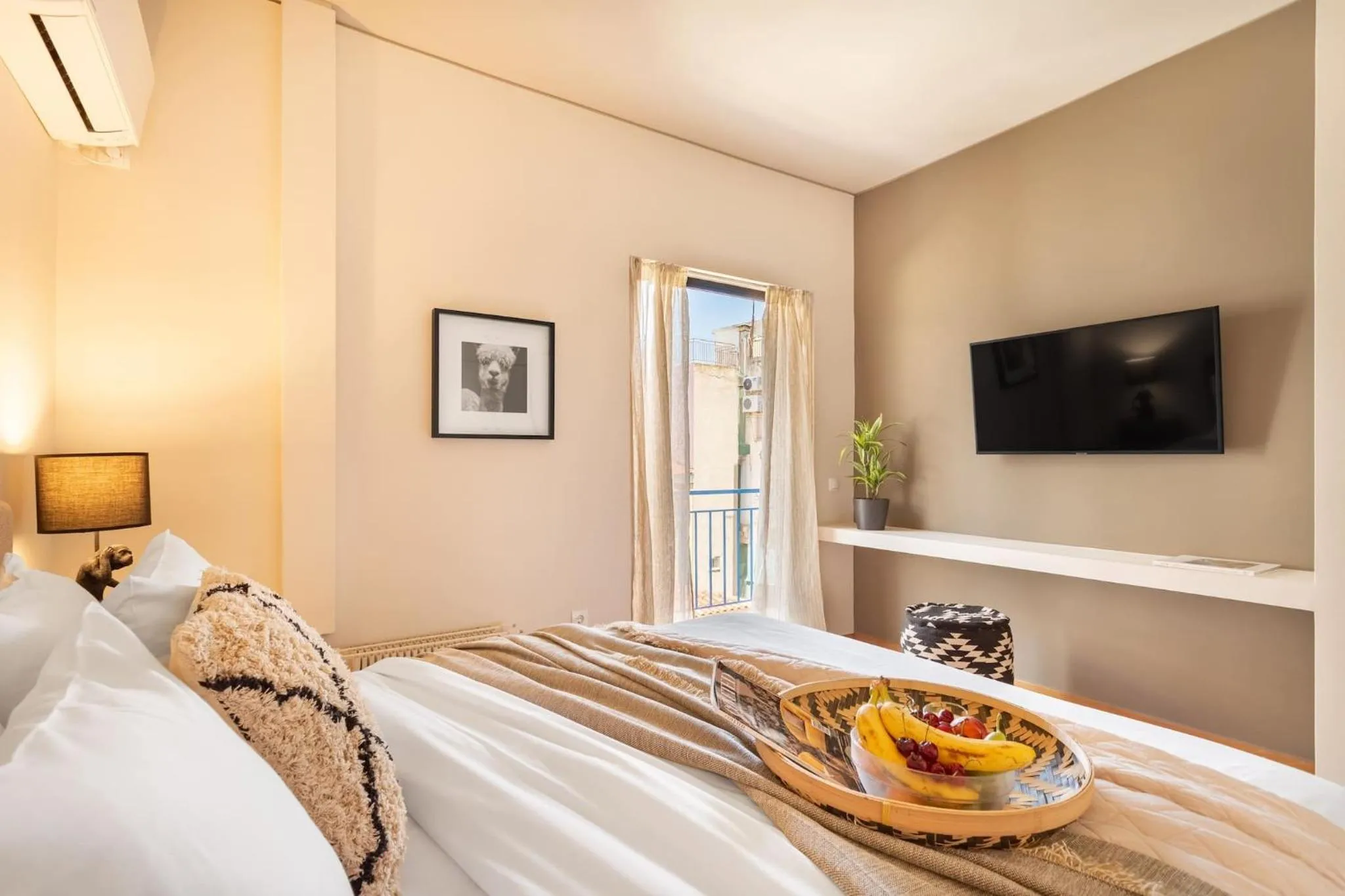 Other, Bed in Acropolis View 2-Bedroom Apt, Minimal-Safari Vibe, Big Balcony!