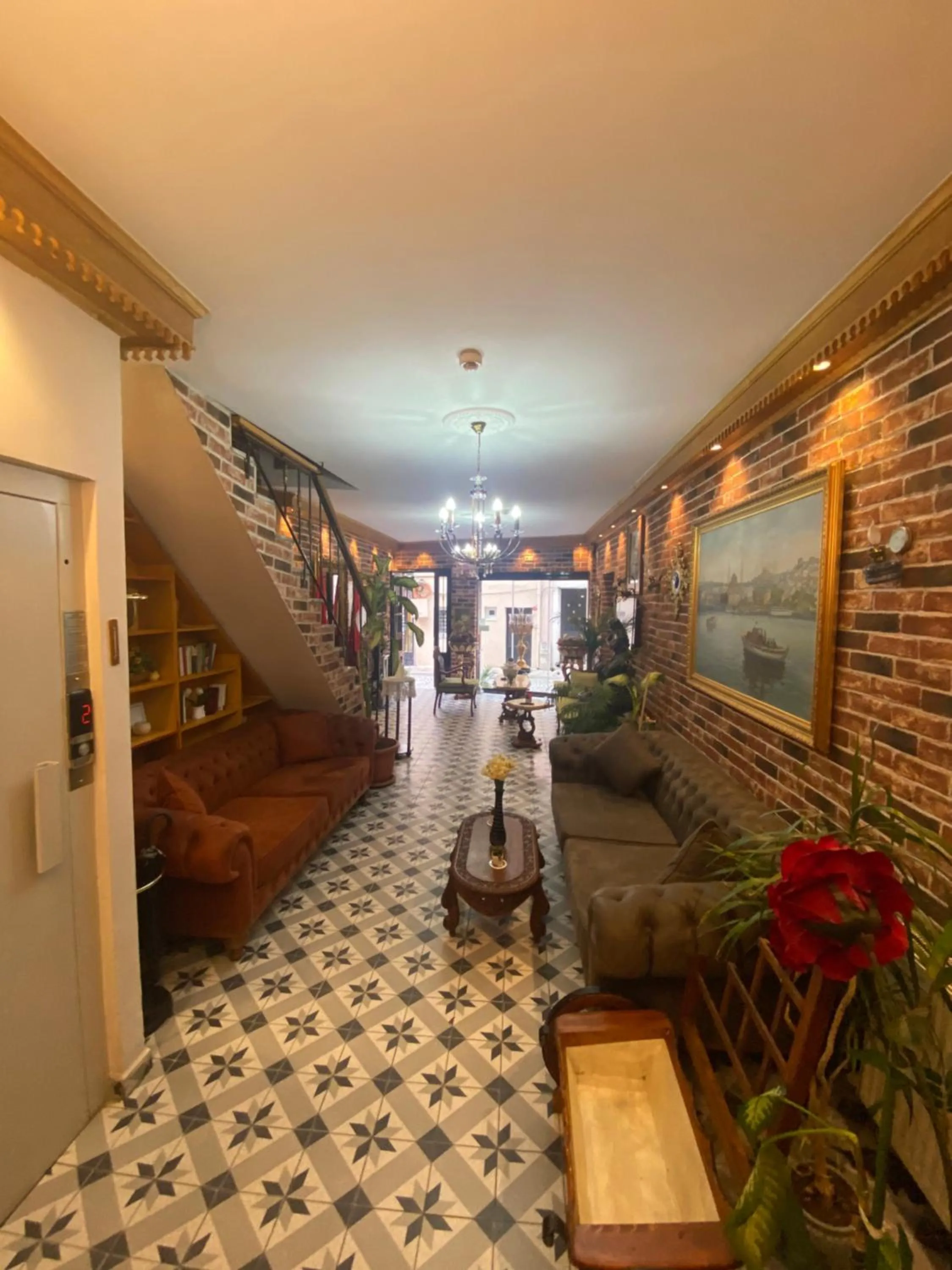 Seating area in Bosphorus Bridge