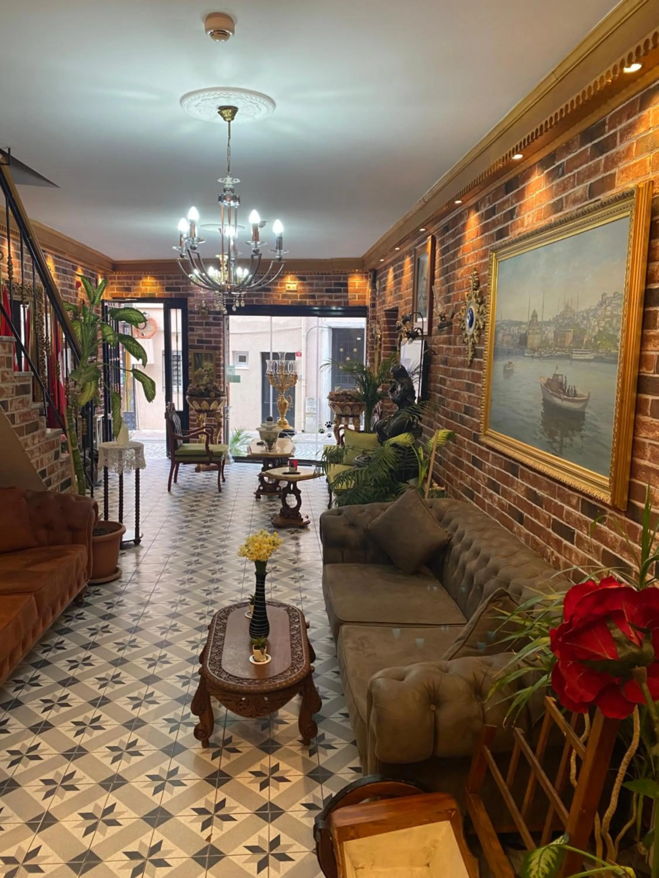 Seating area in Bosphorus Bridge