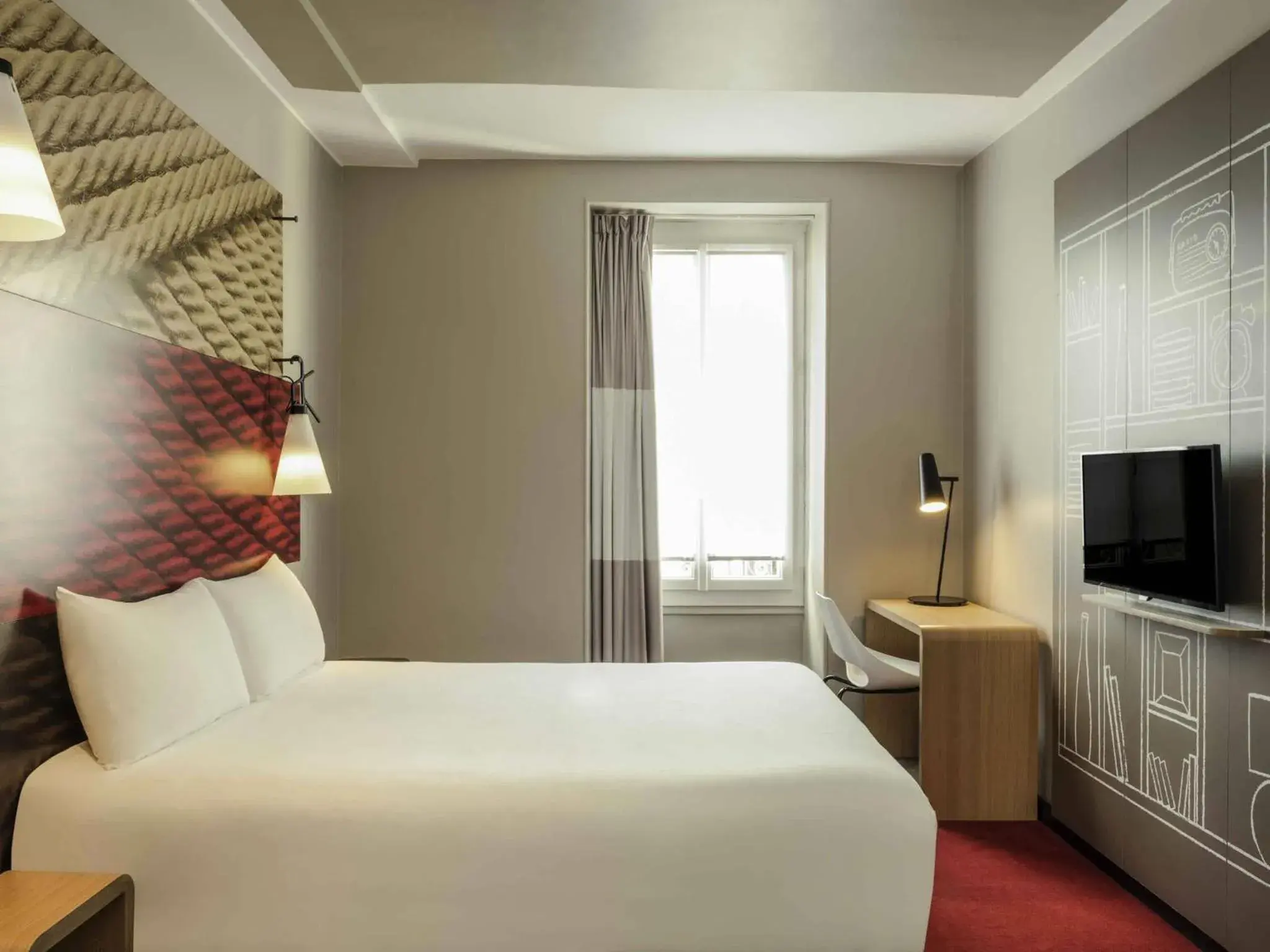 Bedroom, Bed in ibis Paris Avenue de la Republique Bedroom, Bed in ibis Paris Avenue de la Republique