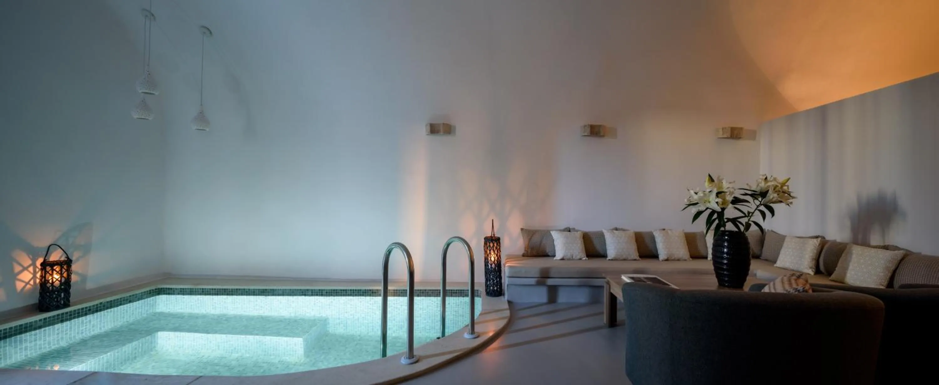 Living room in White Dream Suites