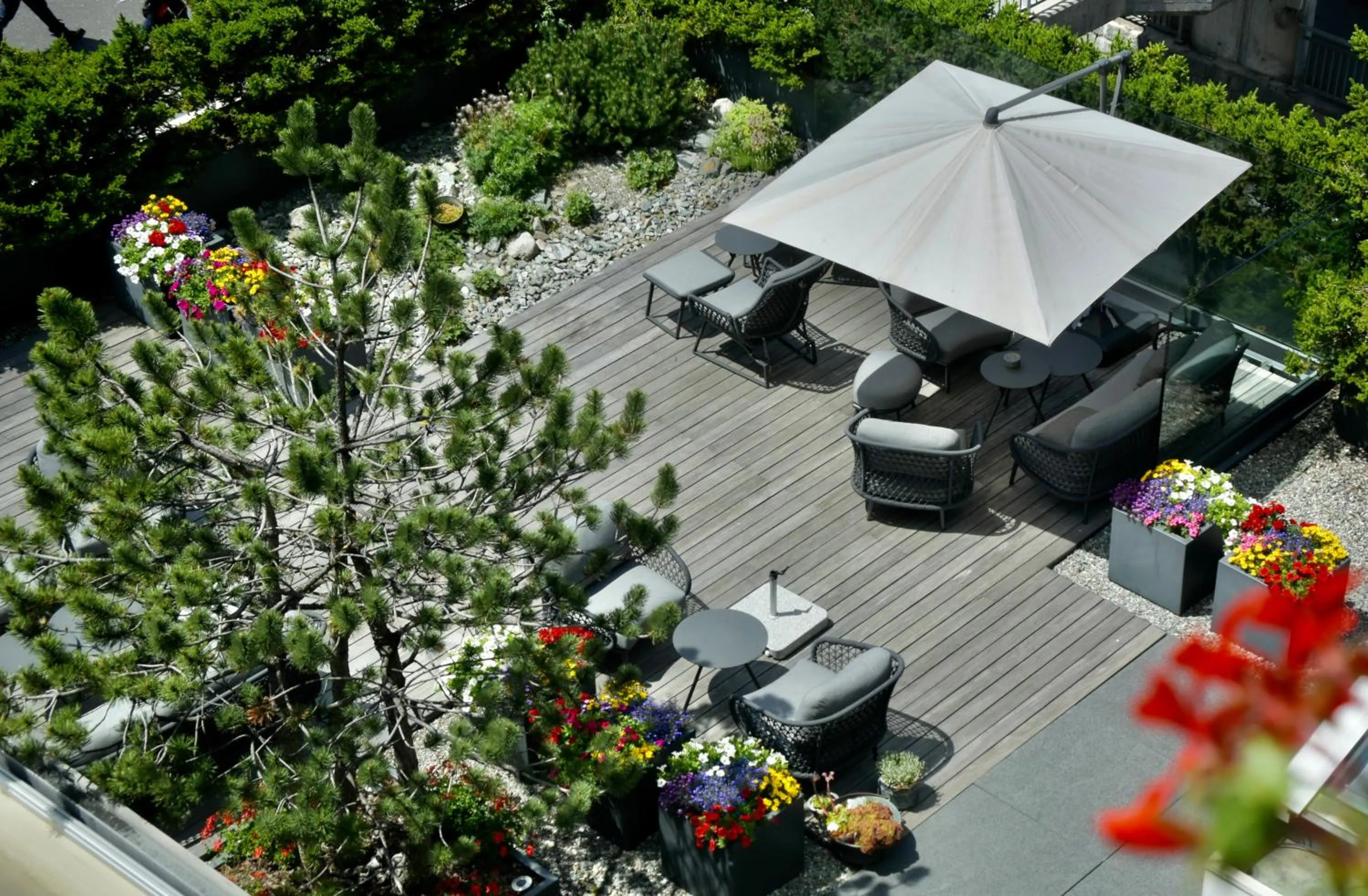 Balcony/Terrace in la couronne Hotel & Spa