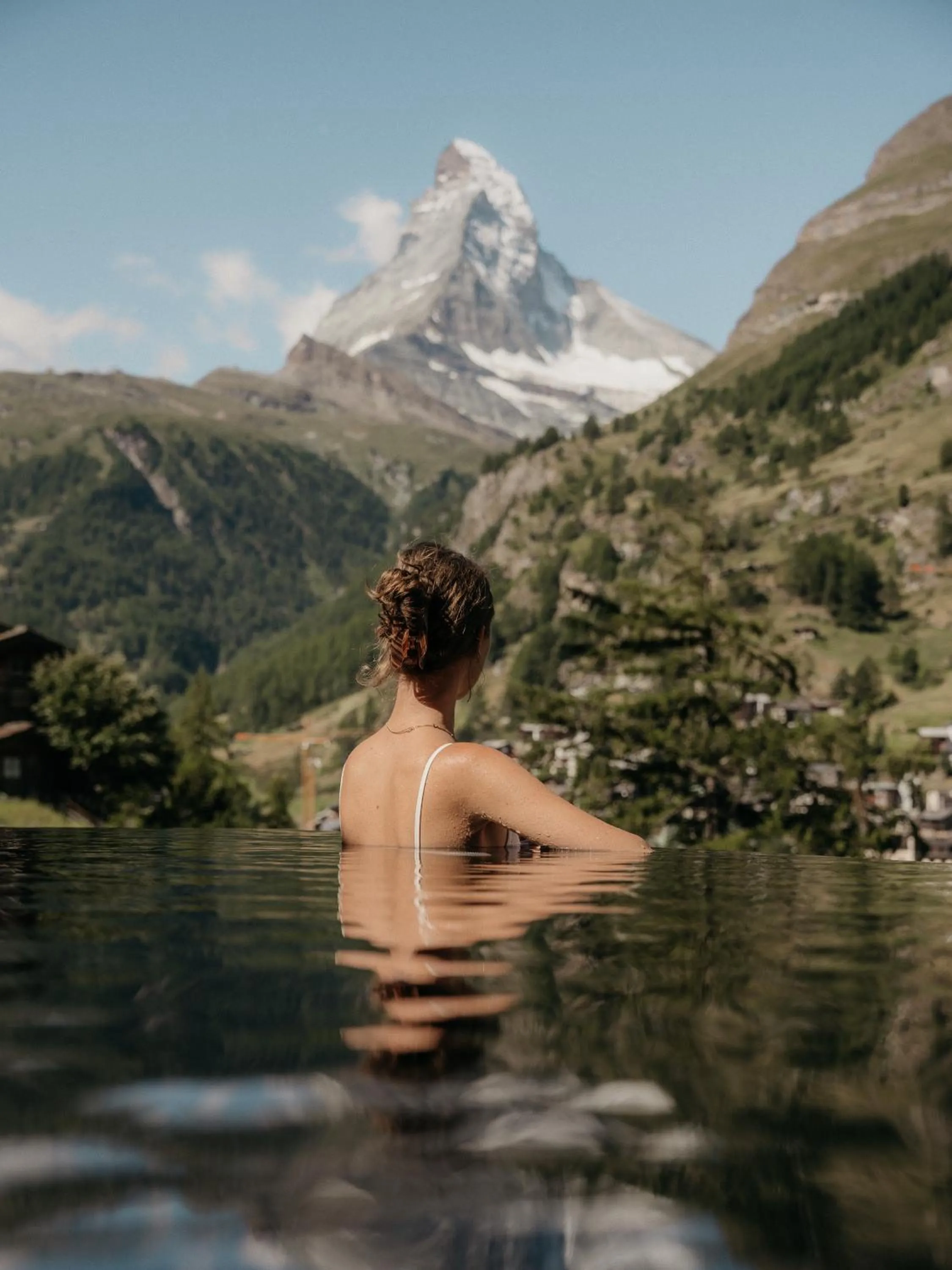 Swimming pool in Relais & Chateaux Schönegg