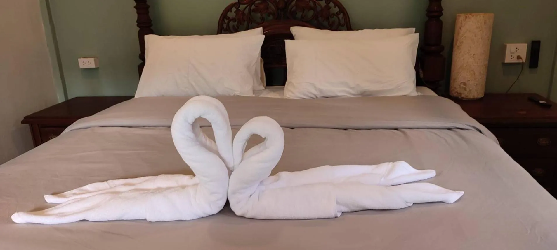 Bed in Kuba Bungalows